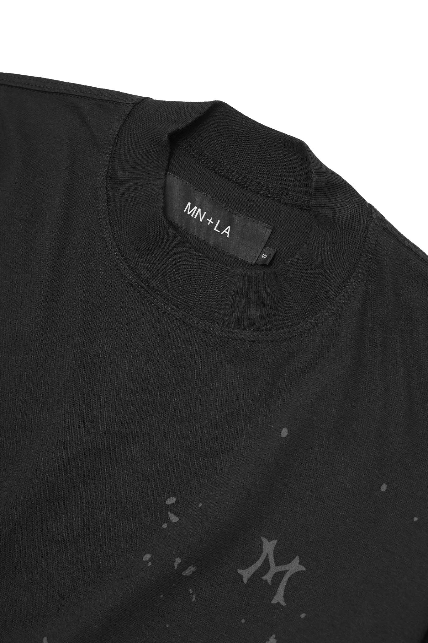 "HITTER" V3 MOCK NECK LITE TEE IN CAVIAR - Image 5