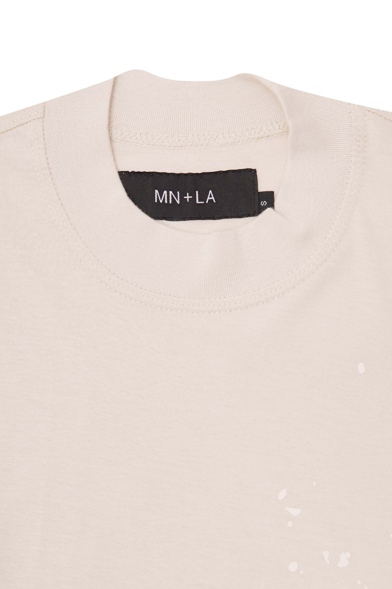 "HITTER" V3 MOCK NECK LITE TEE IN POWDER PINK - Image 3