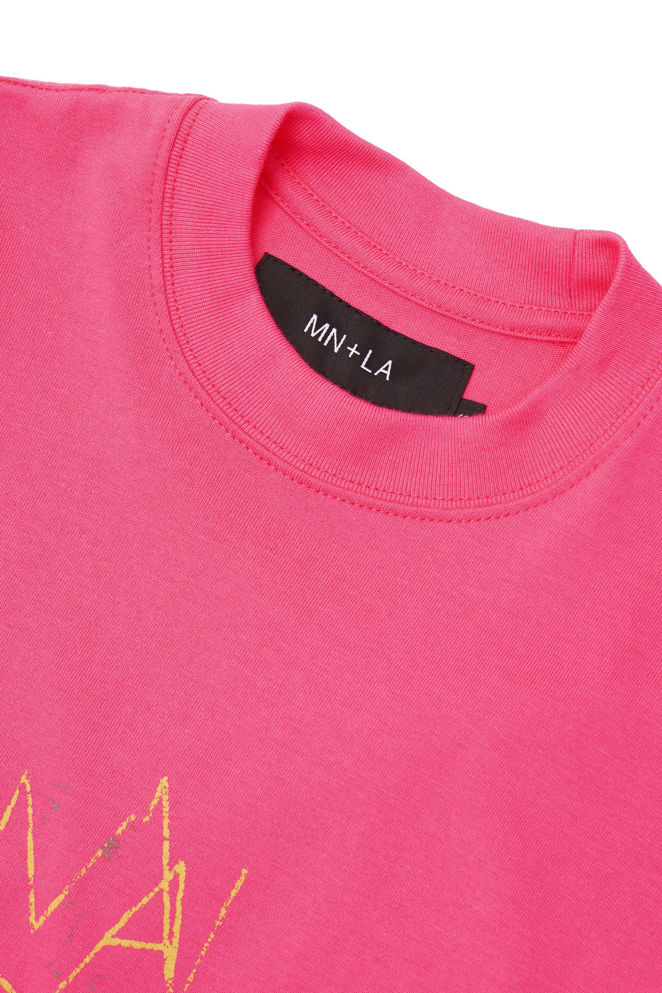 "IN MY ROOM" ULTRA HEAVY TEE IN STATIC PINK - Image 3