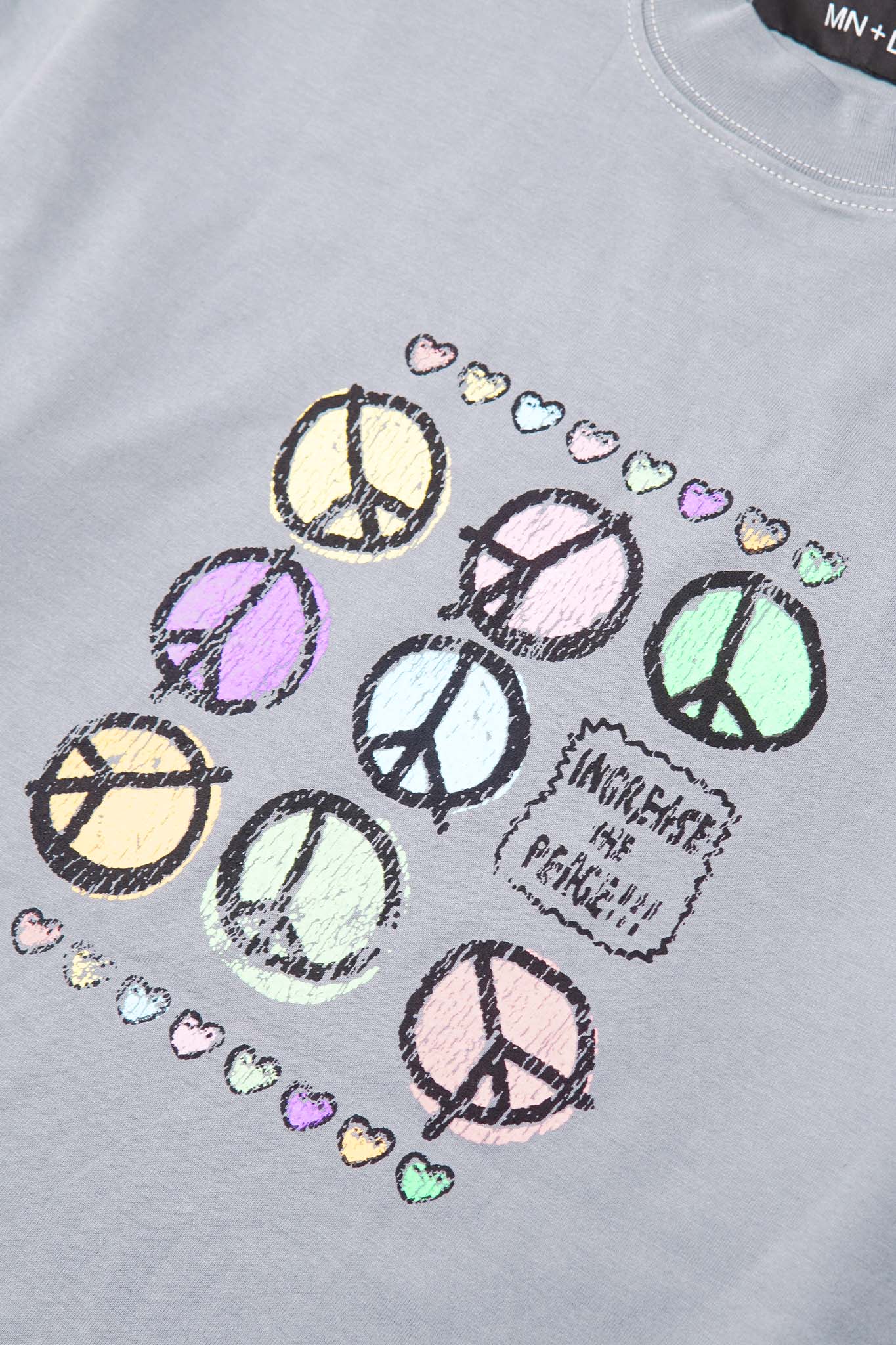 "INCREASE THE PEACE" TEE IN GLACIER - Image 6