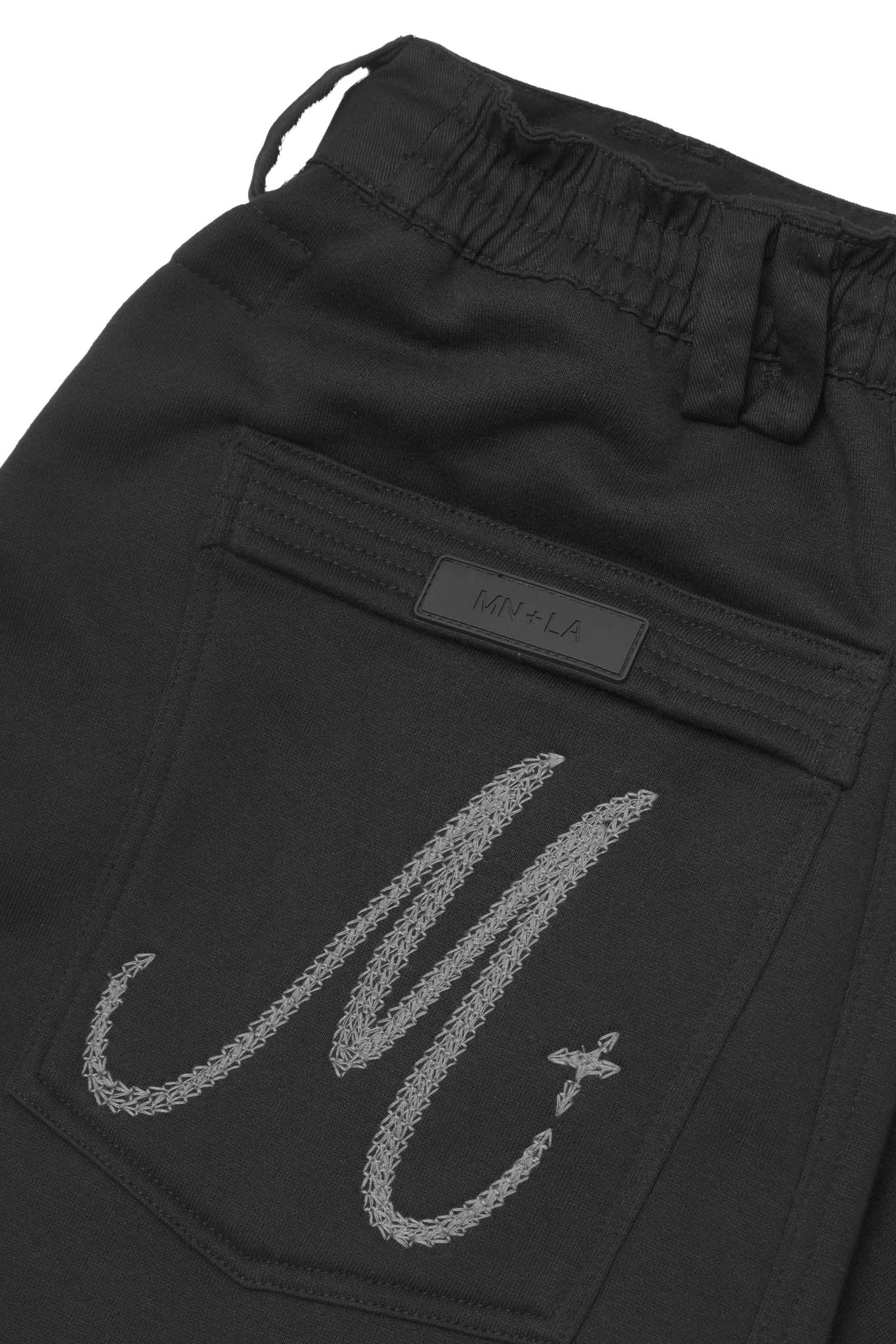"IRON CROSS" PHAT PANTS IN CAVIAR - Image 11