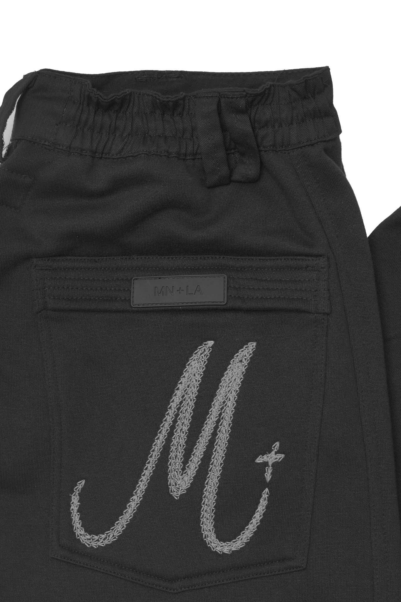 "IRON CROSS" PHAT PANTS IN CAVIAR - Image 12