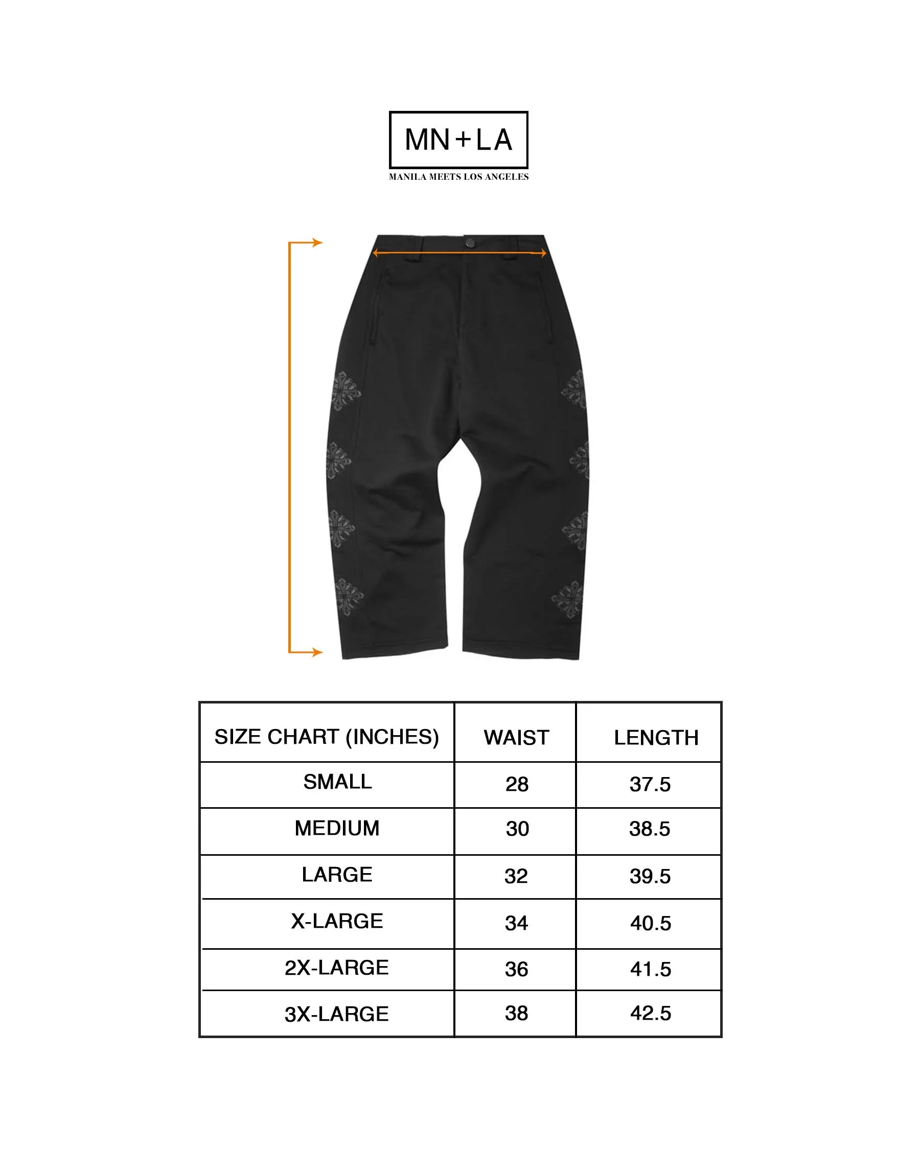 "IRON CROSS" PHAT PANTS IN CAVIAR - Image 8