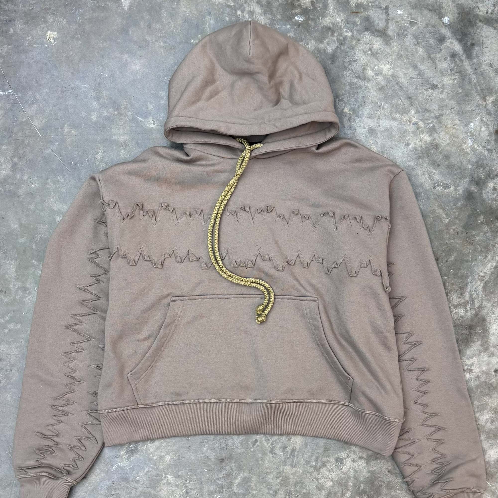 JURASSIC HOODIE IN TAN
