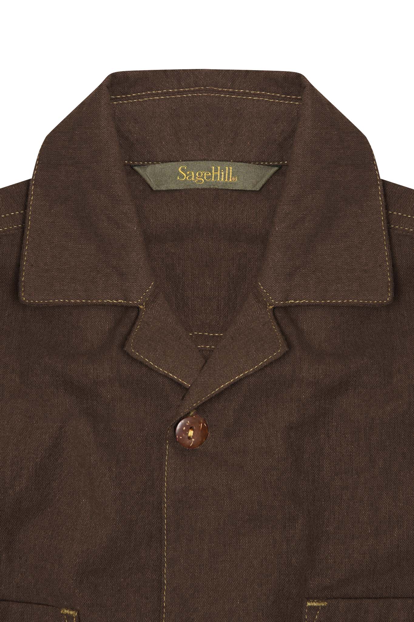 "KAZE" SHIRT (001) IN SEPIA - Image 3