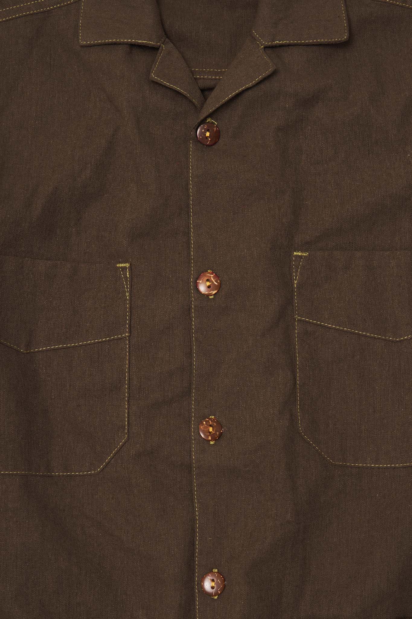 "KAZE" SHIRT (001) IN SEPIA - Image 5