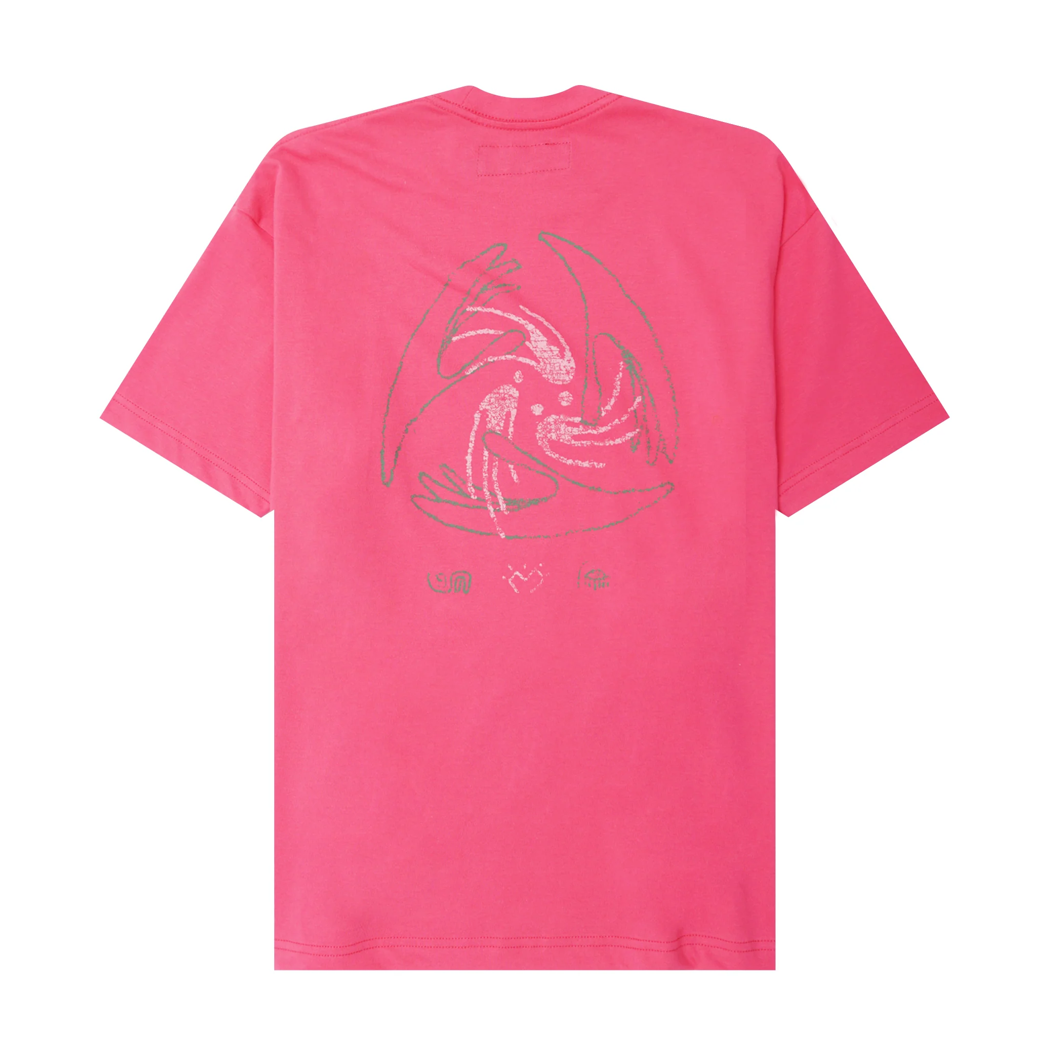 "LIMBO" ULTRA HEAVY TEE IN STATIC PINK - Image 2