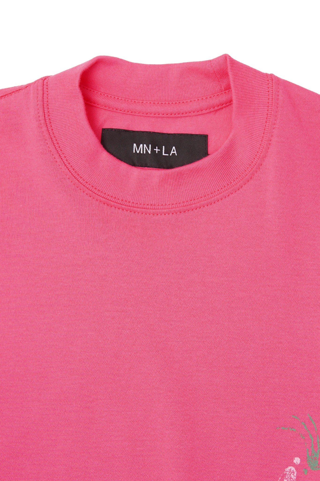 "LIMBO" ULTRA HEAVY TEE IN STATIC PINK - Image 3