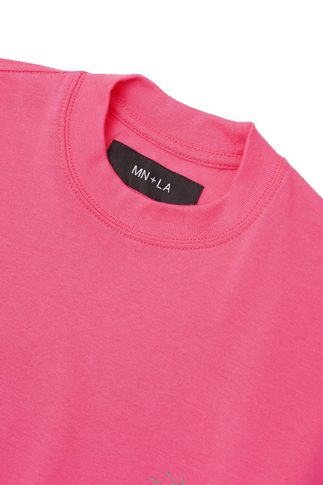 "LIMBO" ULTRA HEAVY TEE IN STATIC PINK - Image 5
