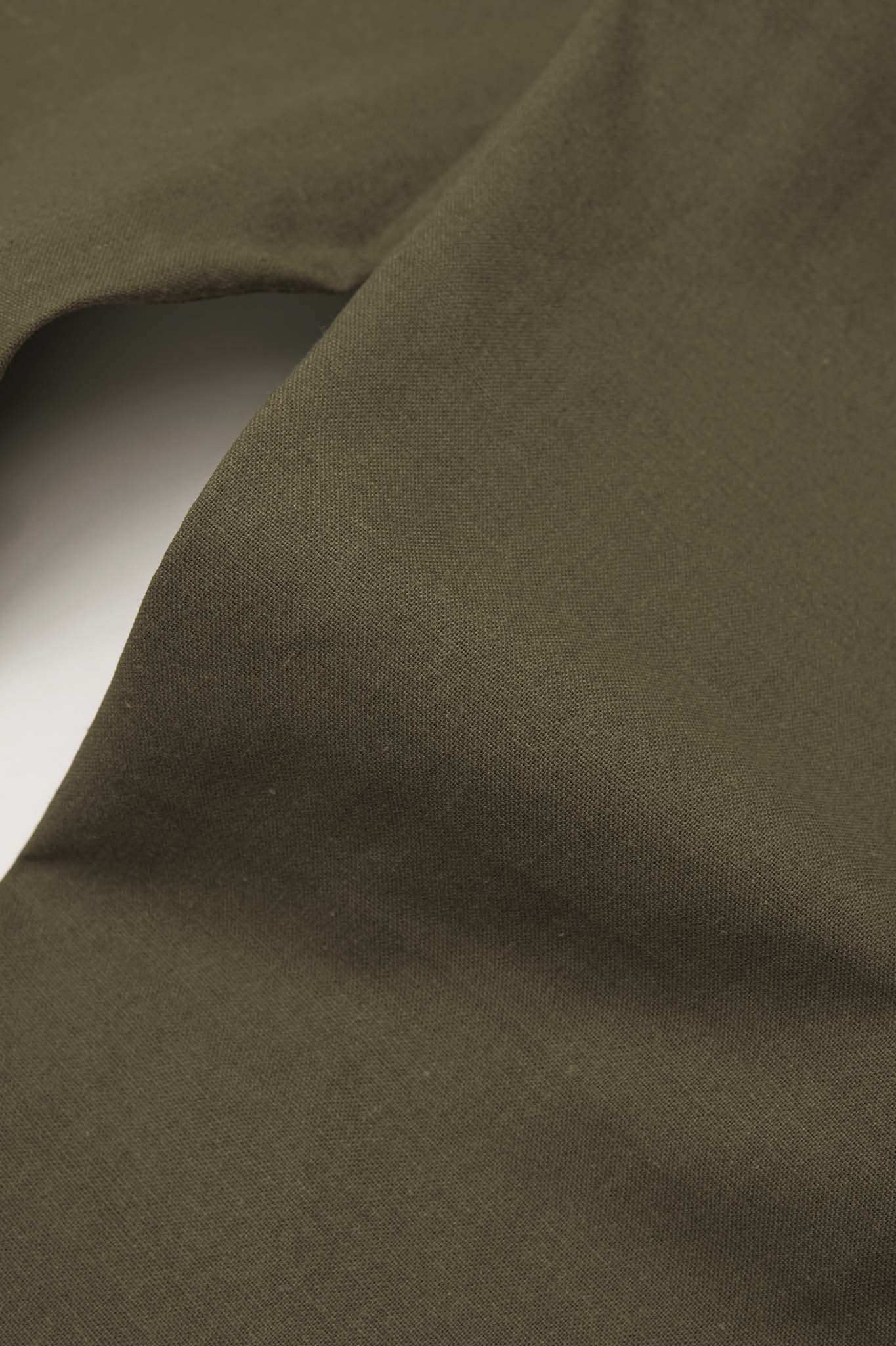 LINEN LOUNGE PANTS V2 IN OLIVE - Image 14