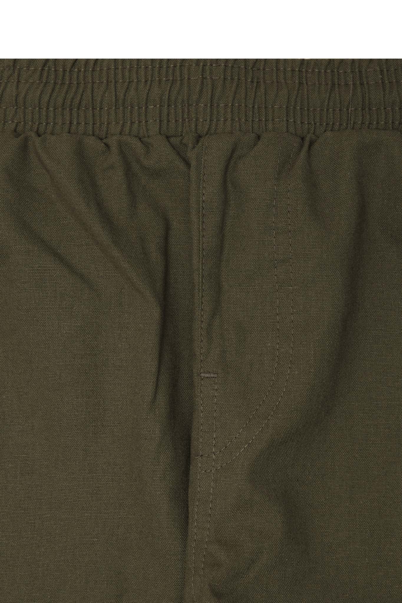 LINEN LOUNGE PANTS V2 IN OLIVE - Image 5