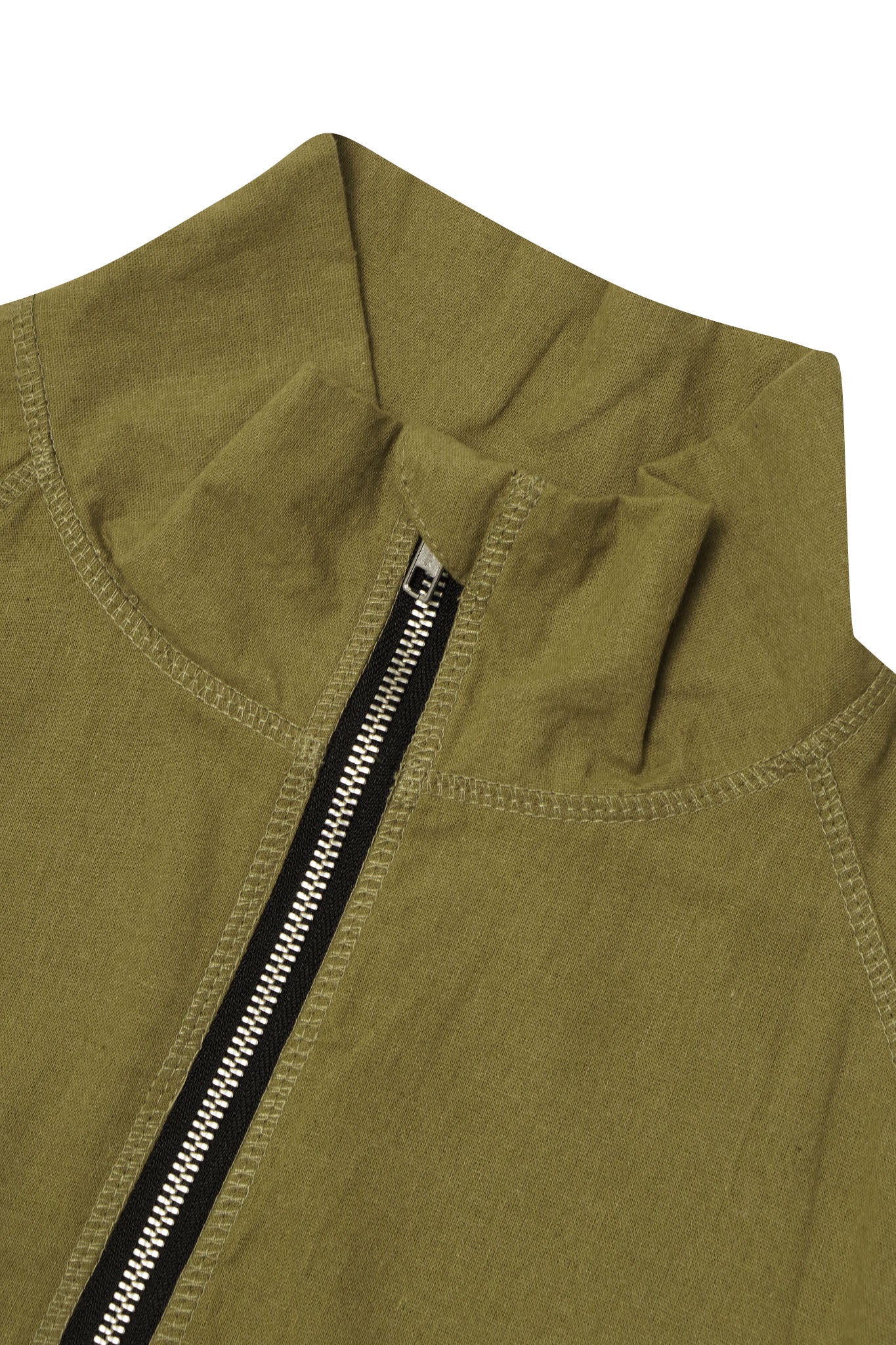 LINEN QUARTER ZIP L/S TEE V2 IN VERDUN - Image 3