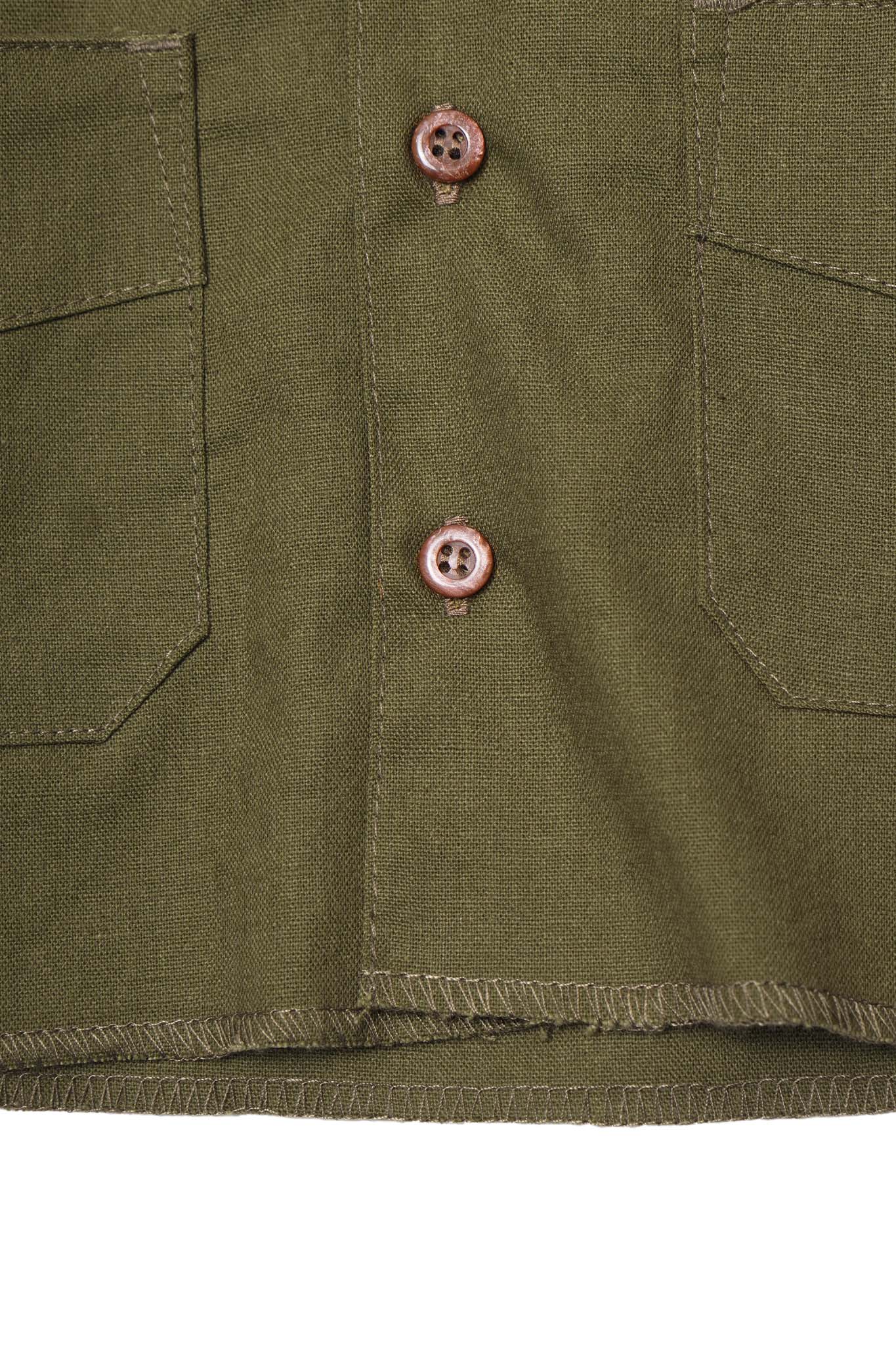 LITTLE HUMAN™ 4 POCKET CUBAN SHIRT IN OLIVE - Image 6