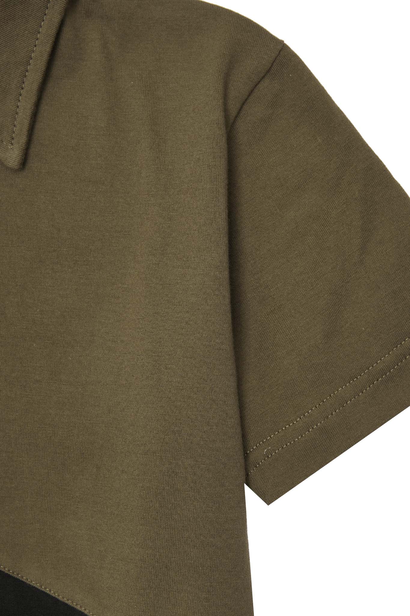 LITTLE HUMAN™ ARC S/S POLO SHIRT IN OLIVE - Image 6