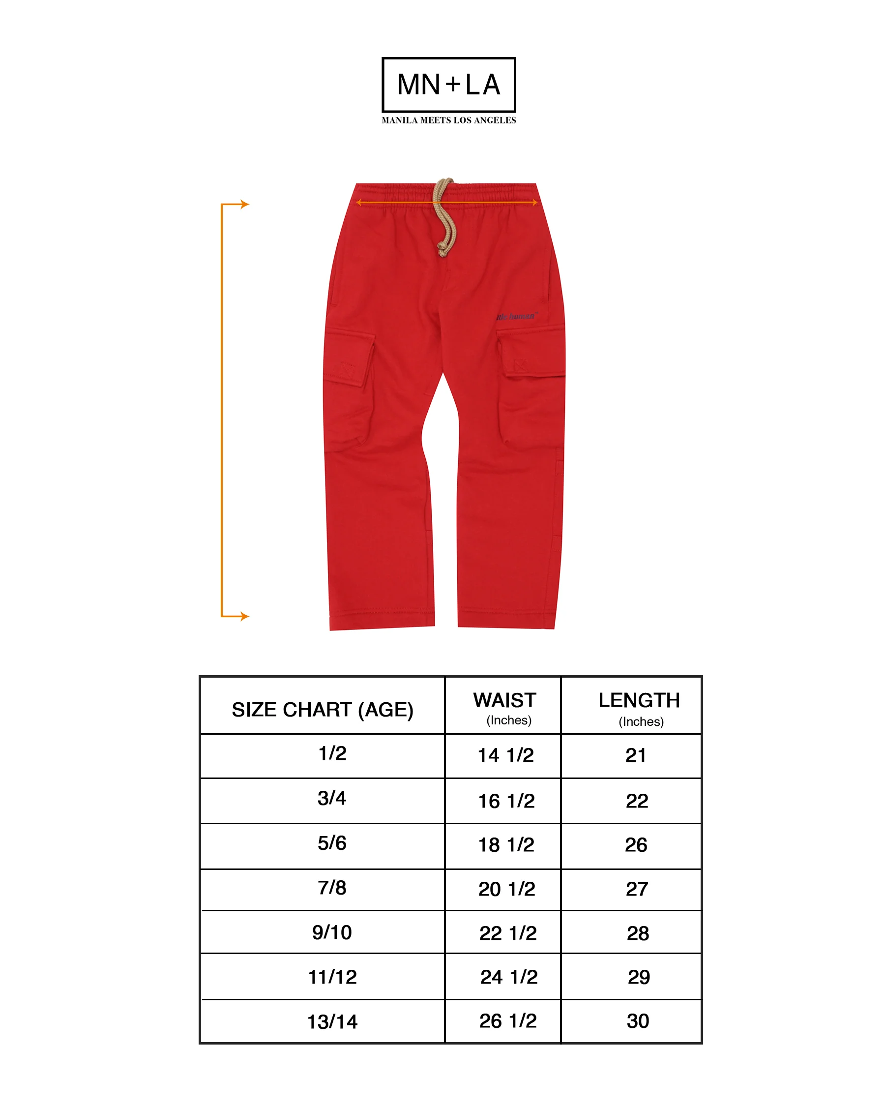LITTLE HUMAN™ CARGO LOUNGE PANTS IN FADED RED - Image 4