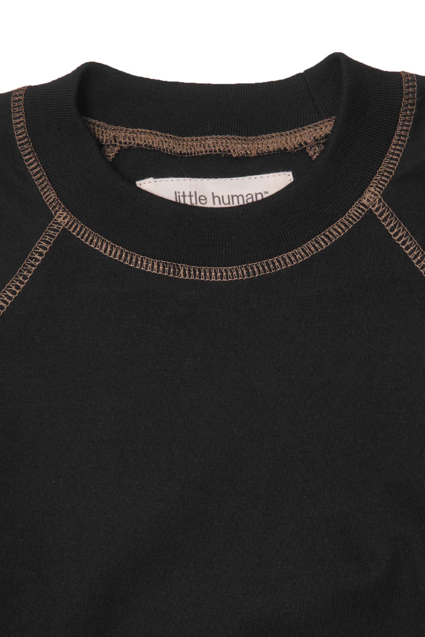 LITTLE HUMAN™ EXO™ LONGSLEEVE TEE IN ANTHRACITE/OLIVE - Image 2