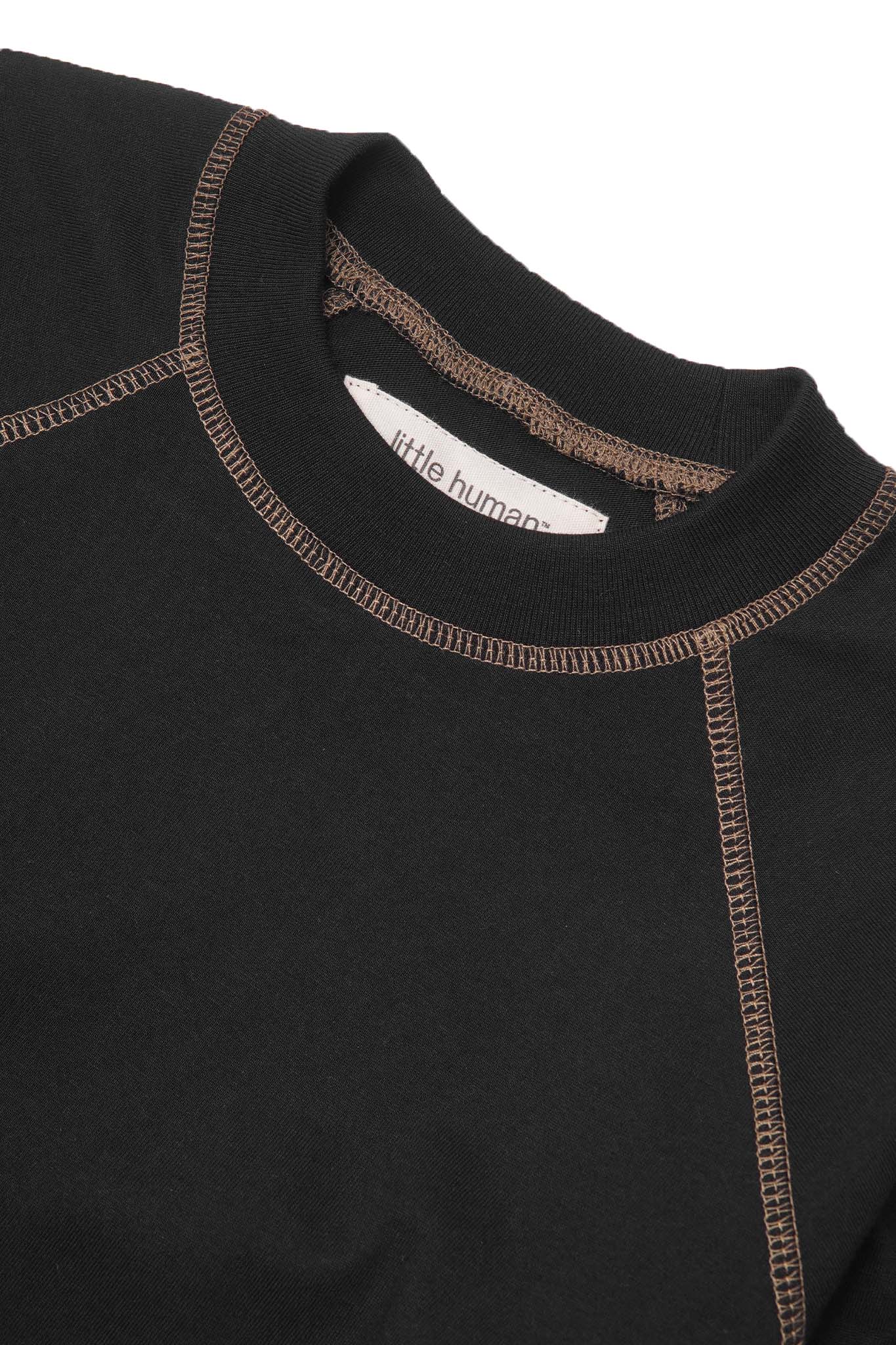 LITTLE HUMAN™ EXO™ LONGSLEEVE TEE IN ANTHRACITE/OLIVE - Image 3