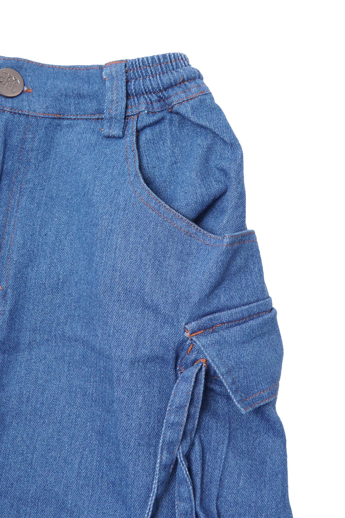 LITTLE HUMAN™ FIELD SKIRT IN TRUE BLUE - Image 3