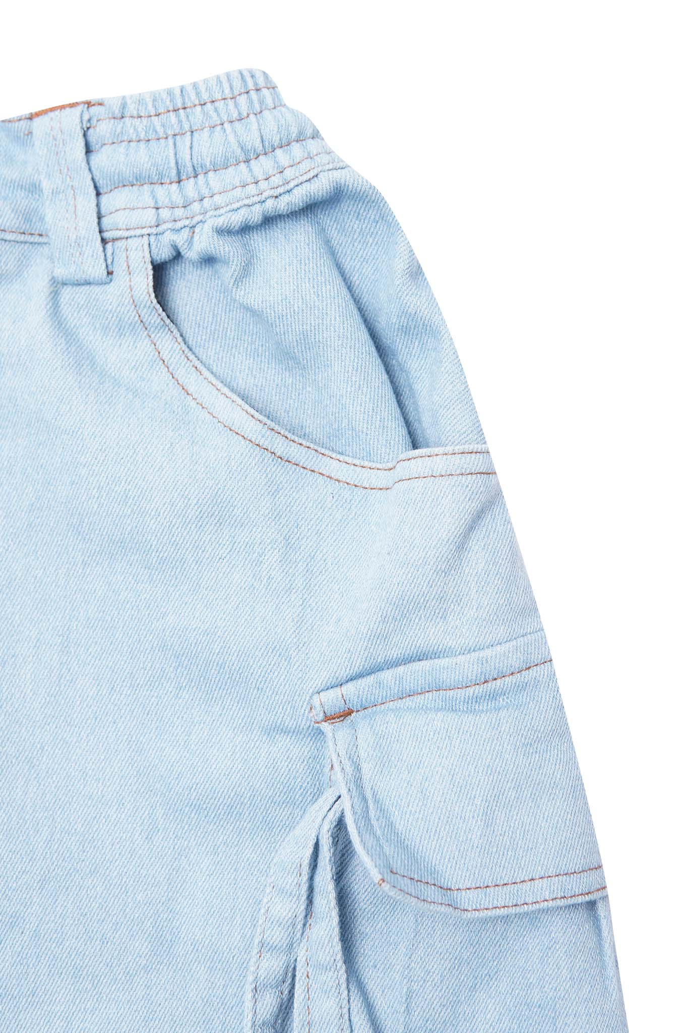 LITTLE HUMAN™ FIELD SKIRT IN VAPOR BLUE - Image 3