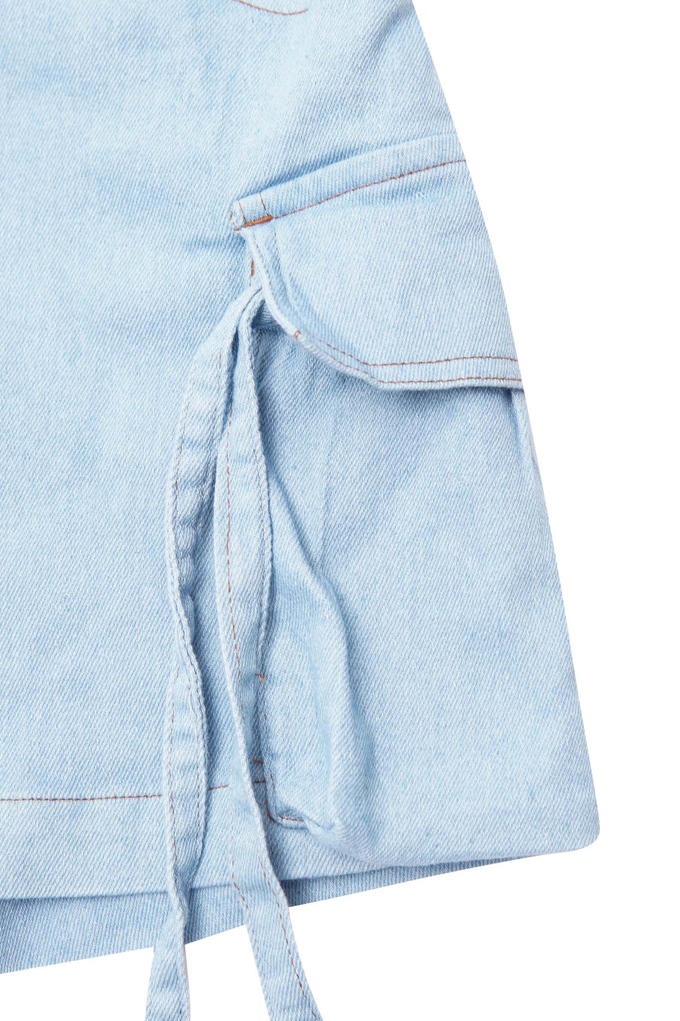 LITTLE HUMAN™ FIELD SKIRT IN VAPOR BLUE - Image 5