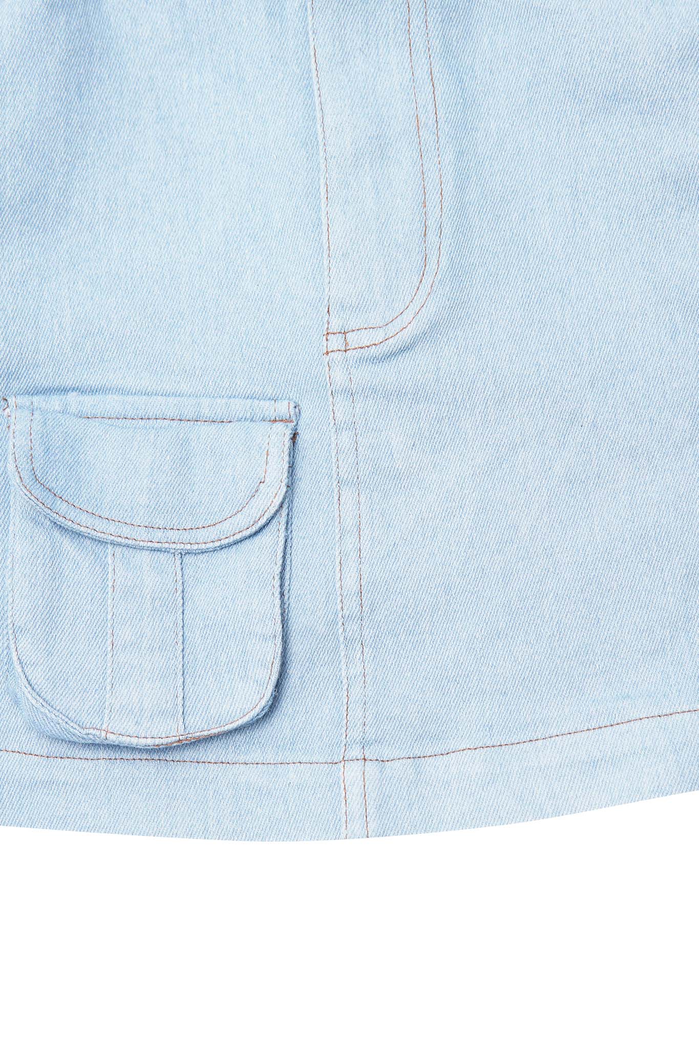 LITTLE HUMAN™ FIELD SKIRT IN VAPOR BLUE - Image 6