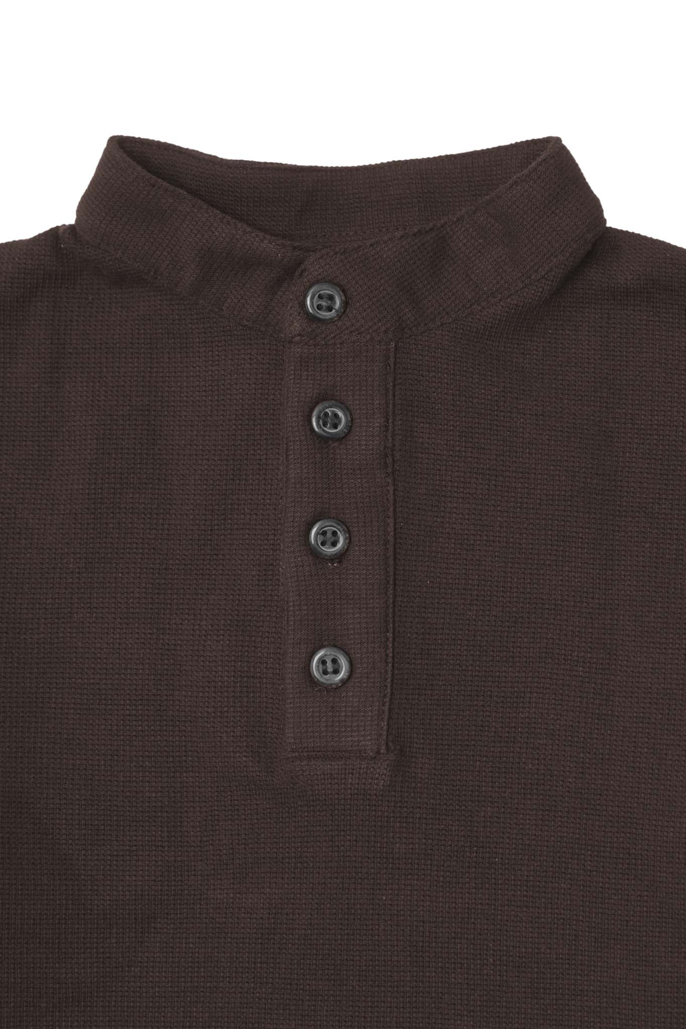 LITTLE HUMAN™ QUARTER MANDARIN S/S IN CHARCOAL GREY - Image 2