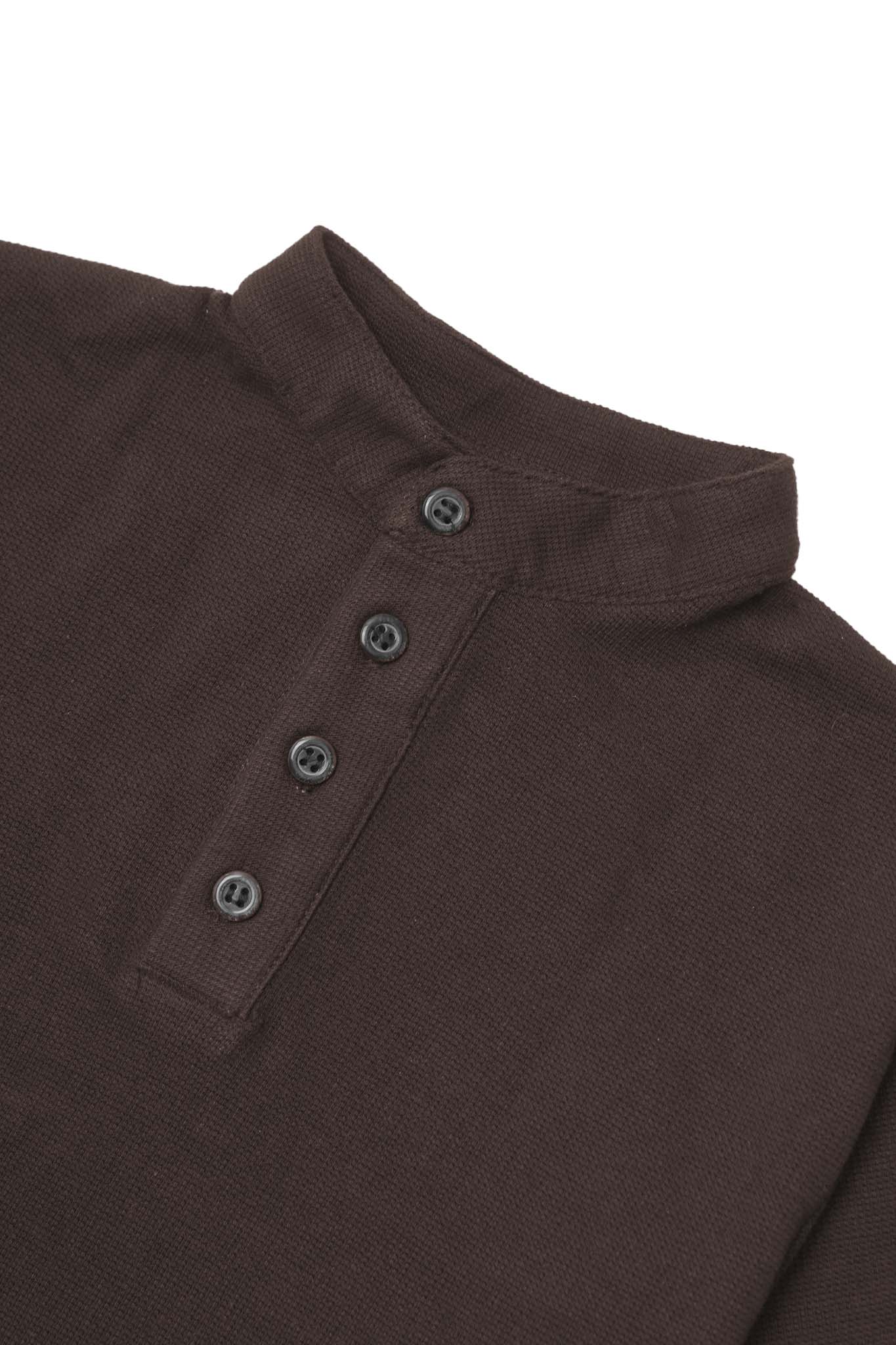 LITTLE HUMAN™ QUARTER MANDARIN S/S IN CHARCOAL GREY - Image 3