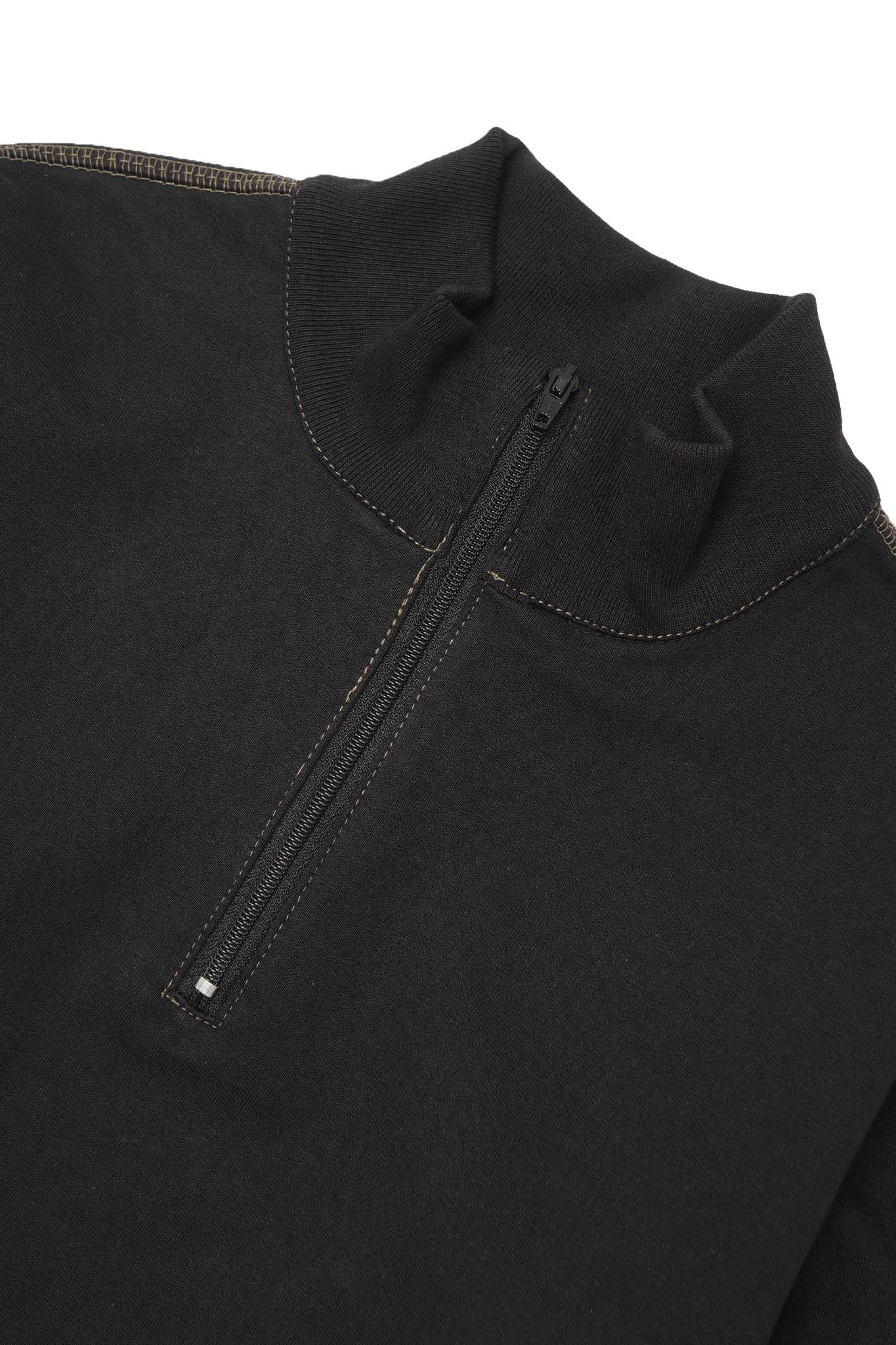 LITTLE HUMAN™ QUARTER ZIP IN ANTHRACITE/OLIVE - Image 7