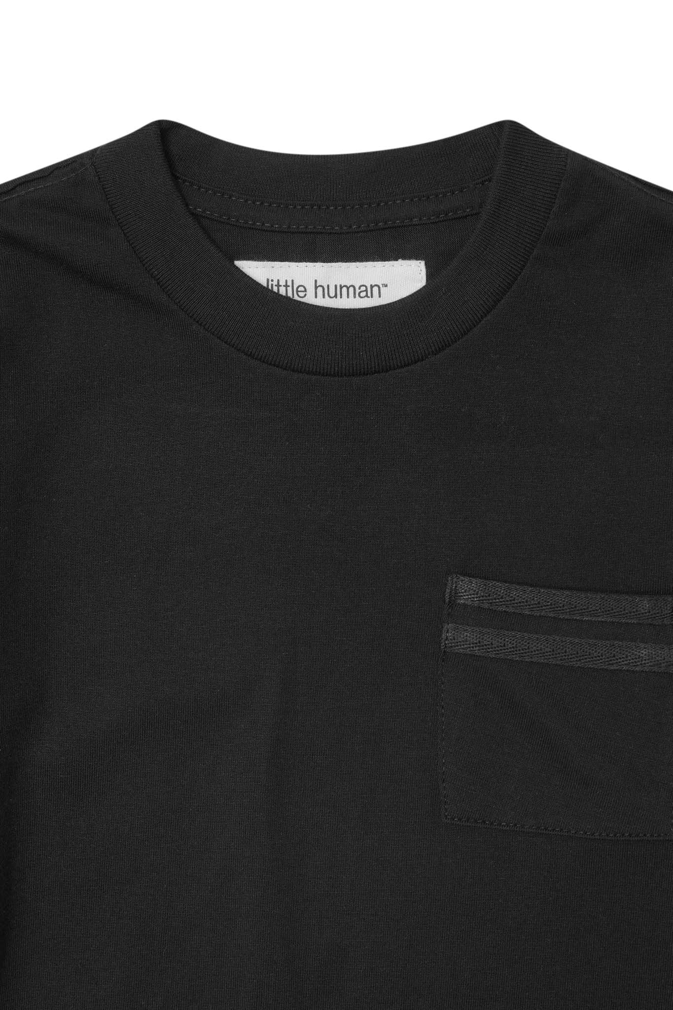 LITTLE HUMAN™ STRIPED POCKET DRESS IN ANTHRACITE - Image 2