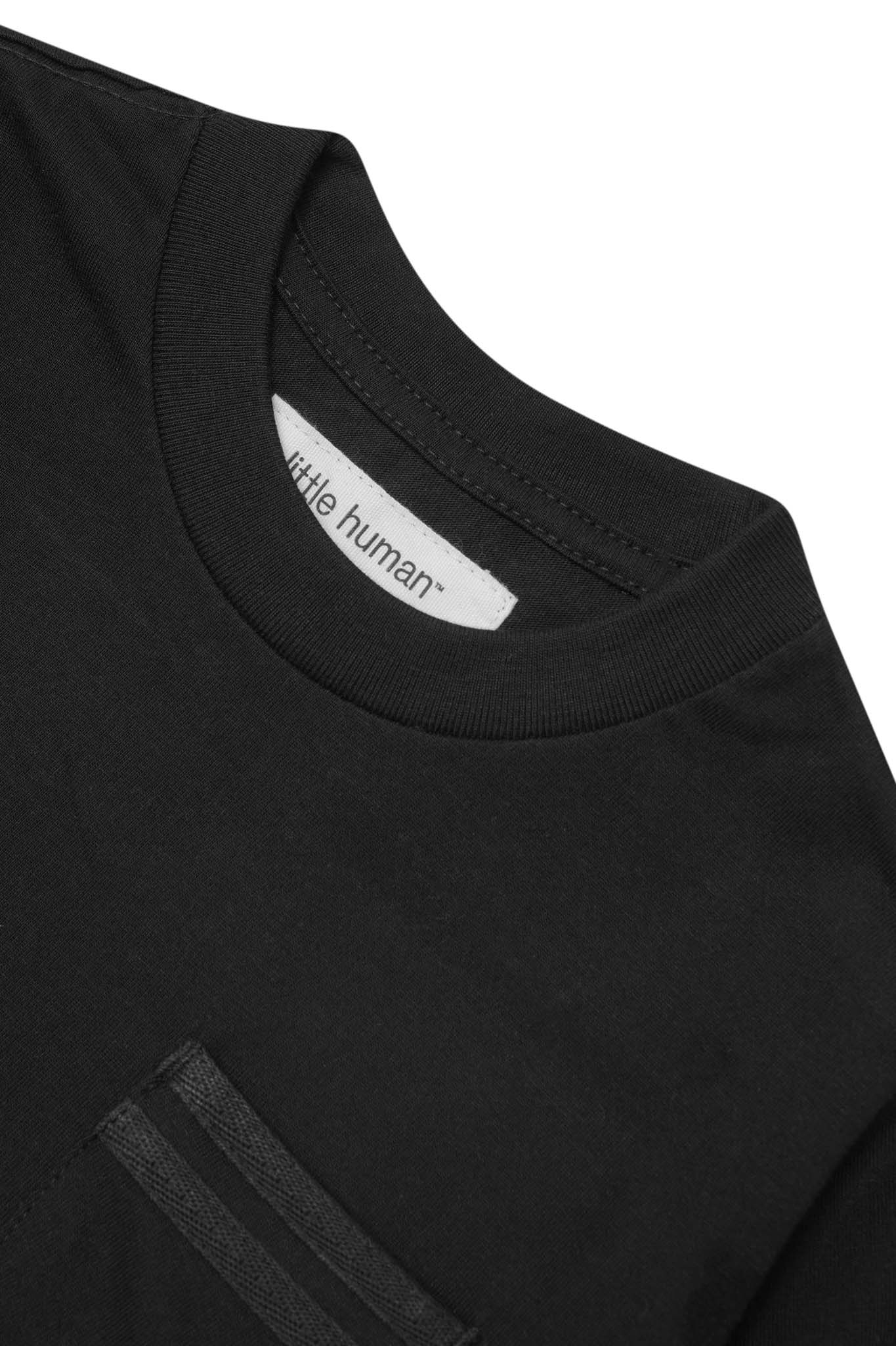 LITTLE HUMAN™ STRIPED POCKET DRESS IN ANTHRACITE - Image 3