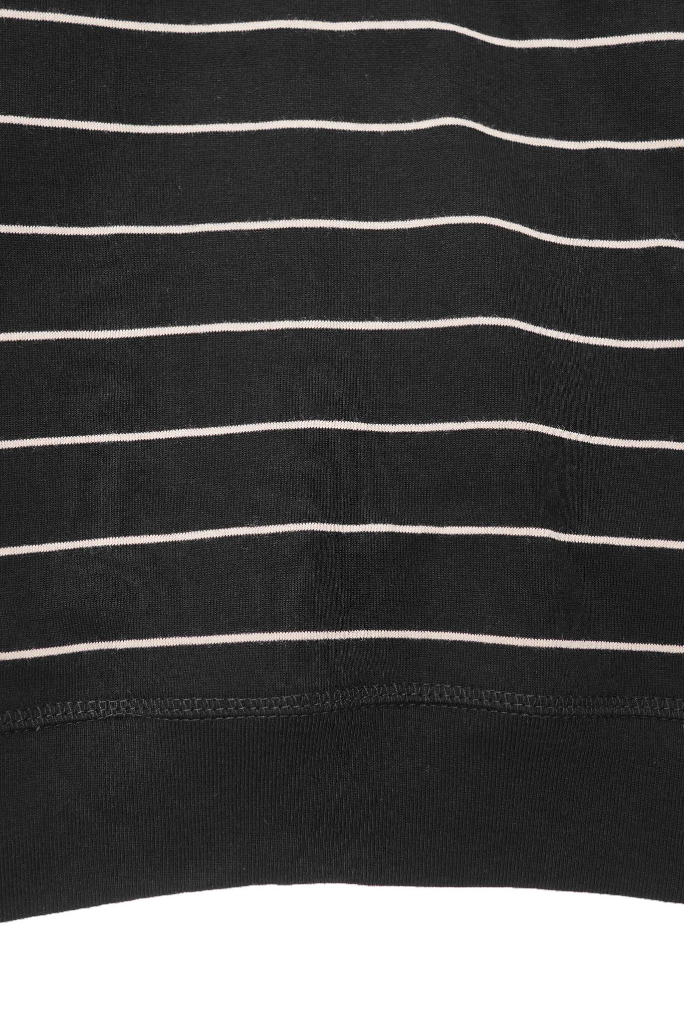 LITTLE HUMAN™ STRIPED RUGBY L/S TEE IN ANTHRACITE/BONE - Image 7