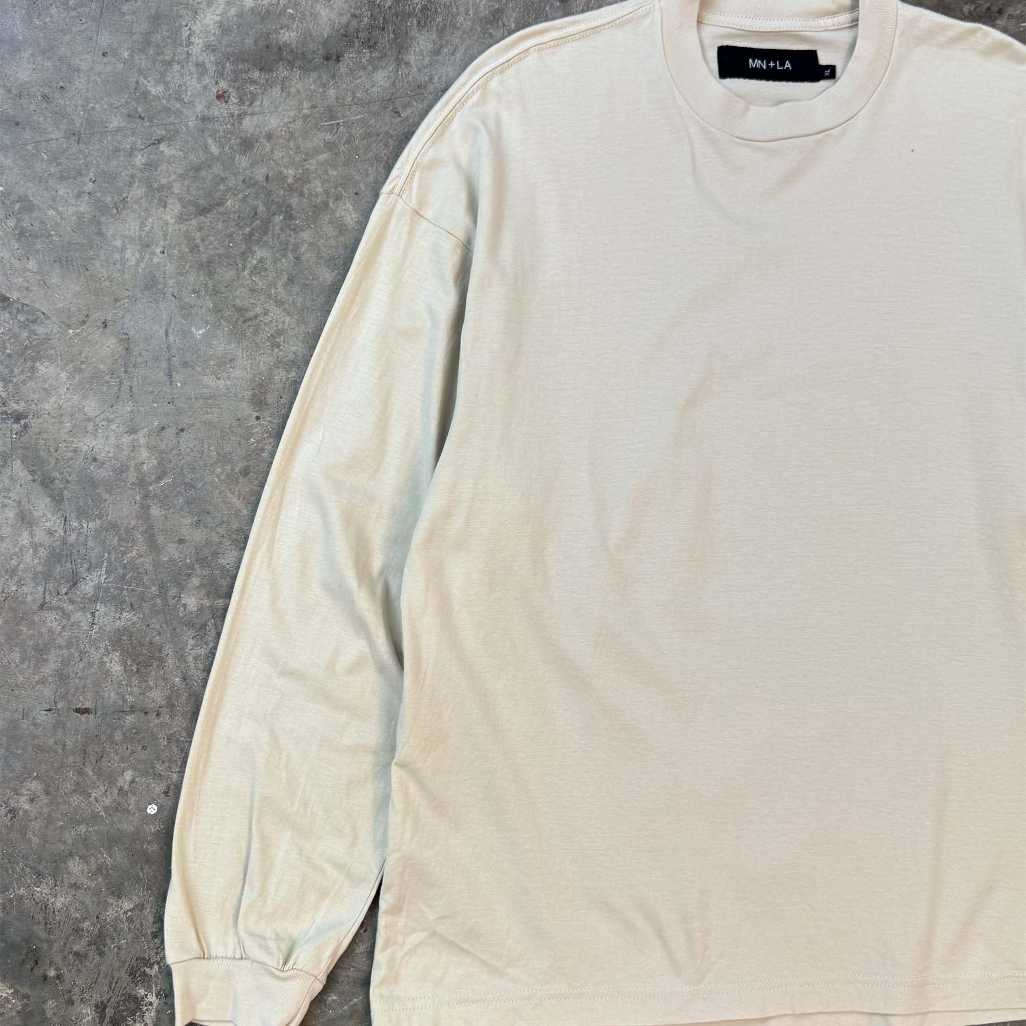 LONGSLEEVE TEE IN OAT - Image 3