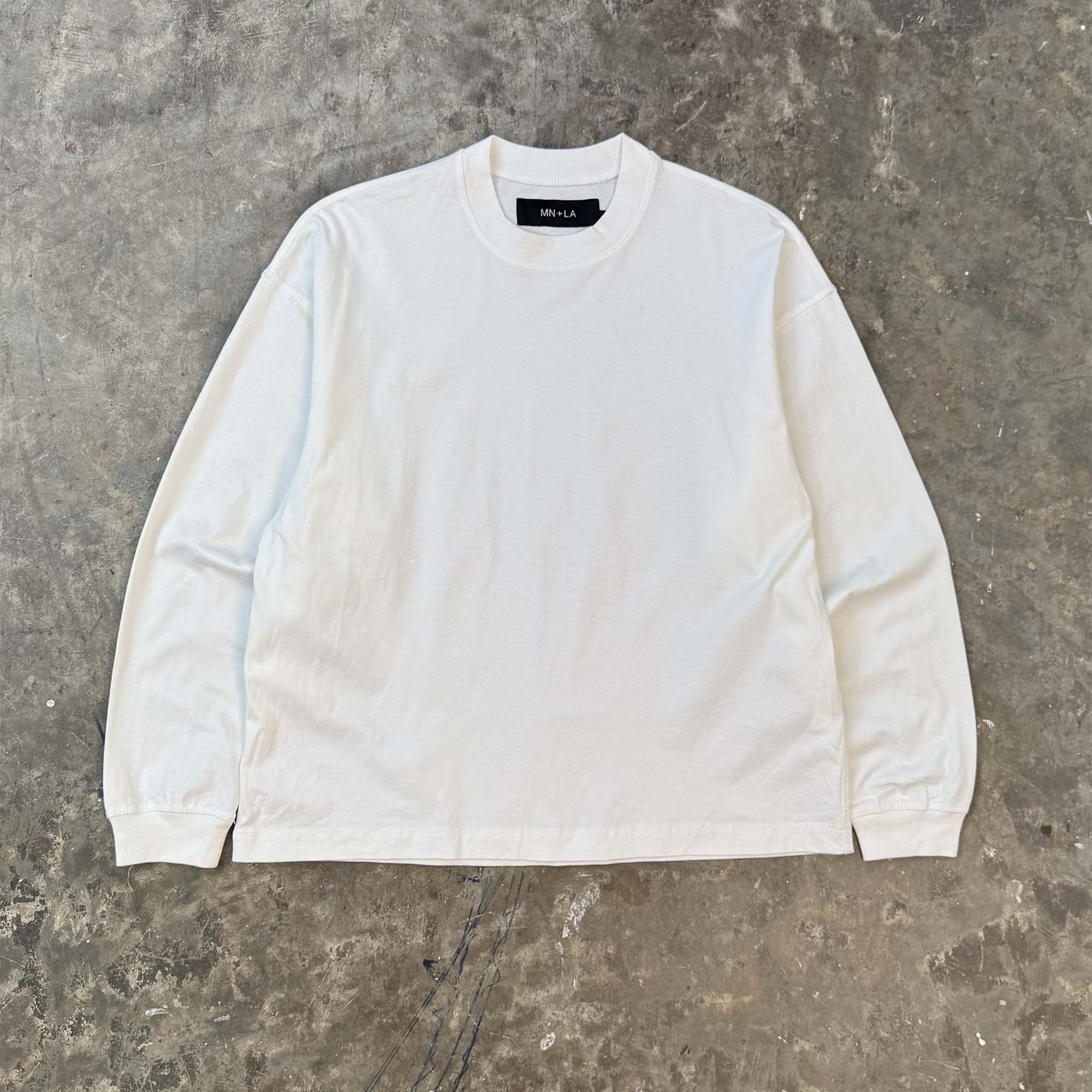 LONGSLEEVE TEE IN WHITE