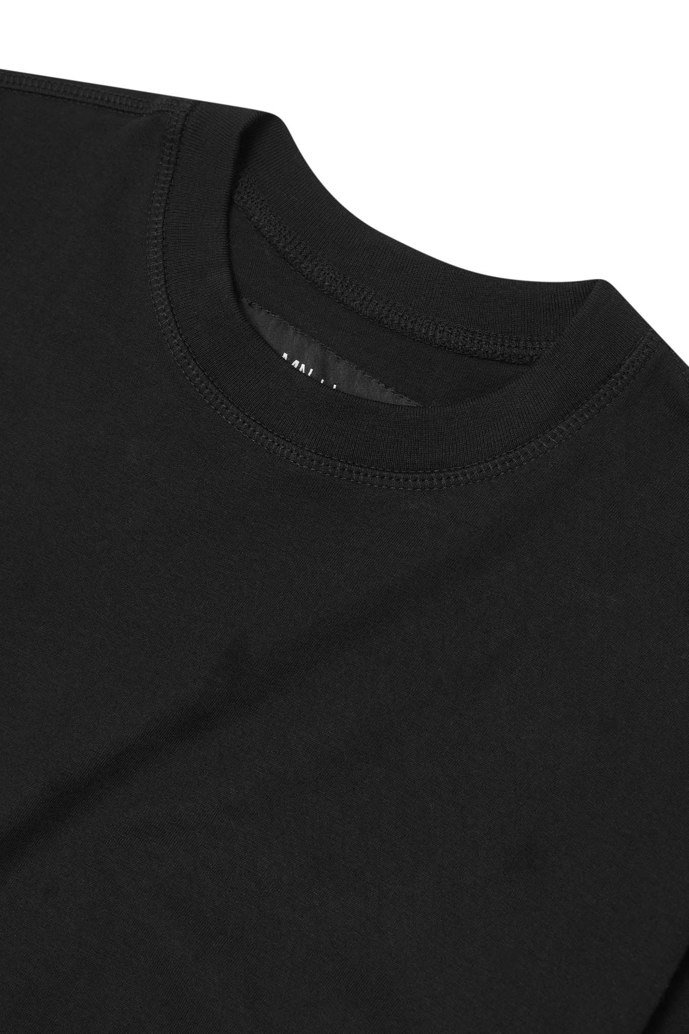LOUNGE TEE IN CAVIAR - Image 3