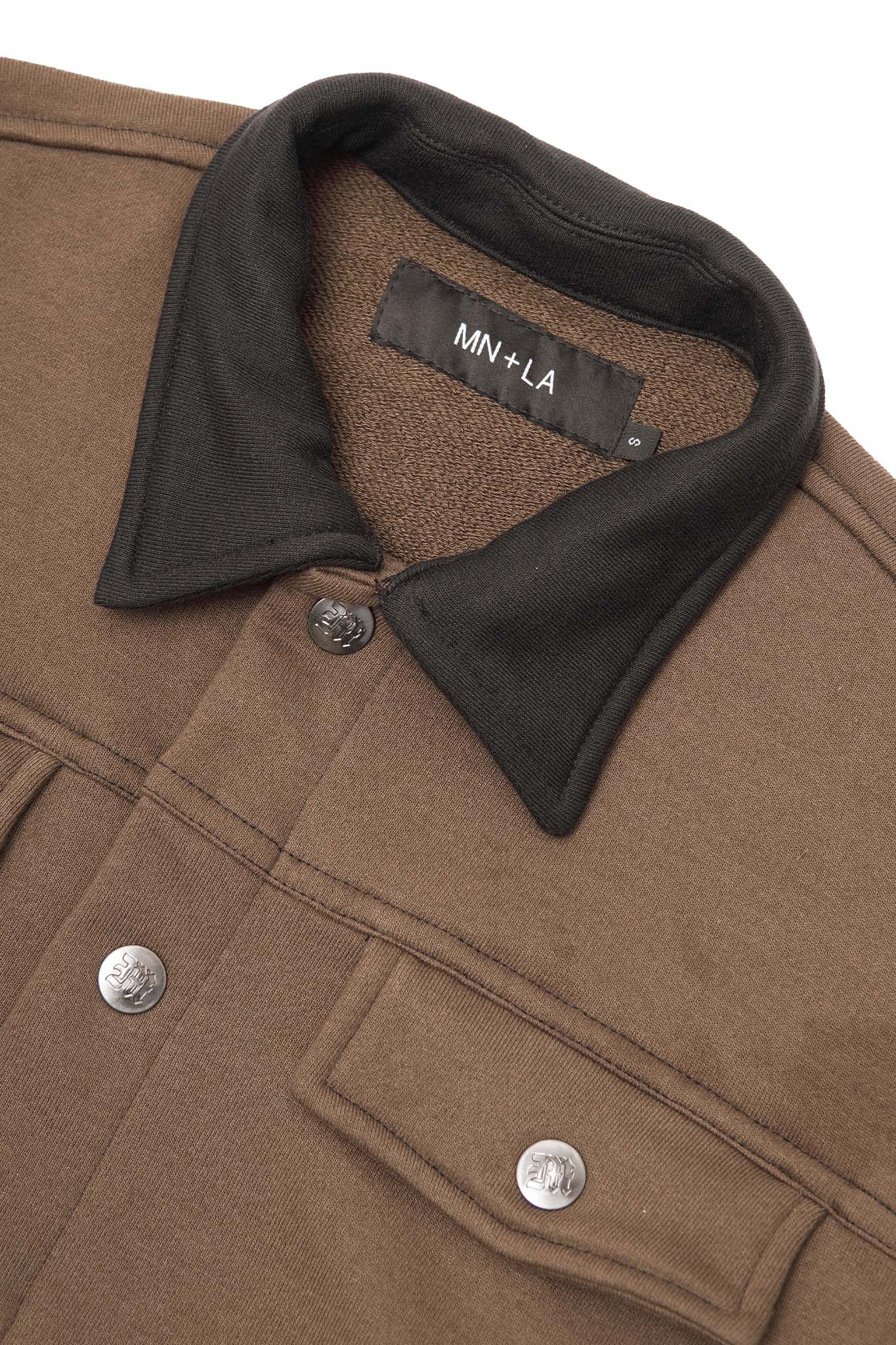 LOUNGE TRUCKER JACKET IN OLIVE DRAB - Image 3