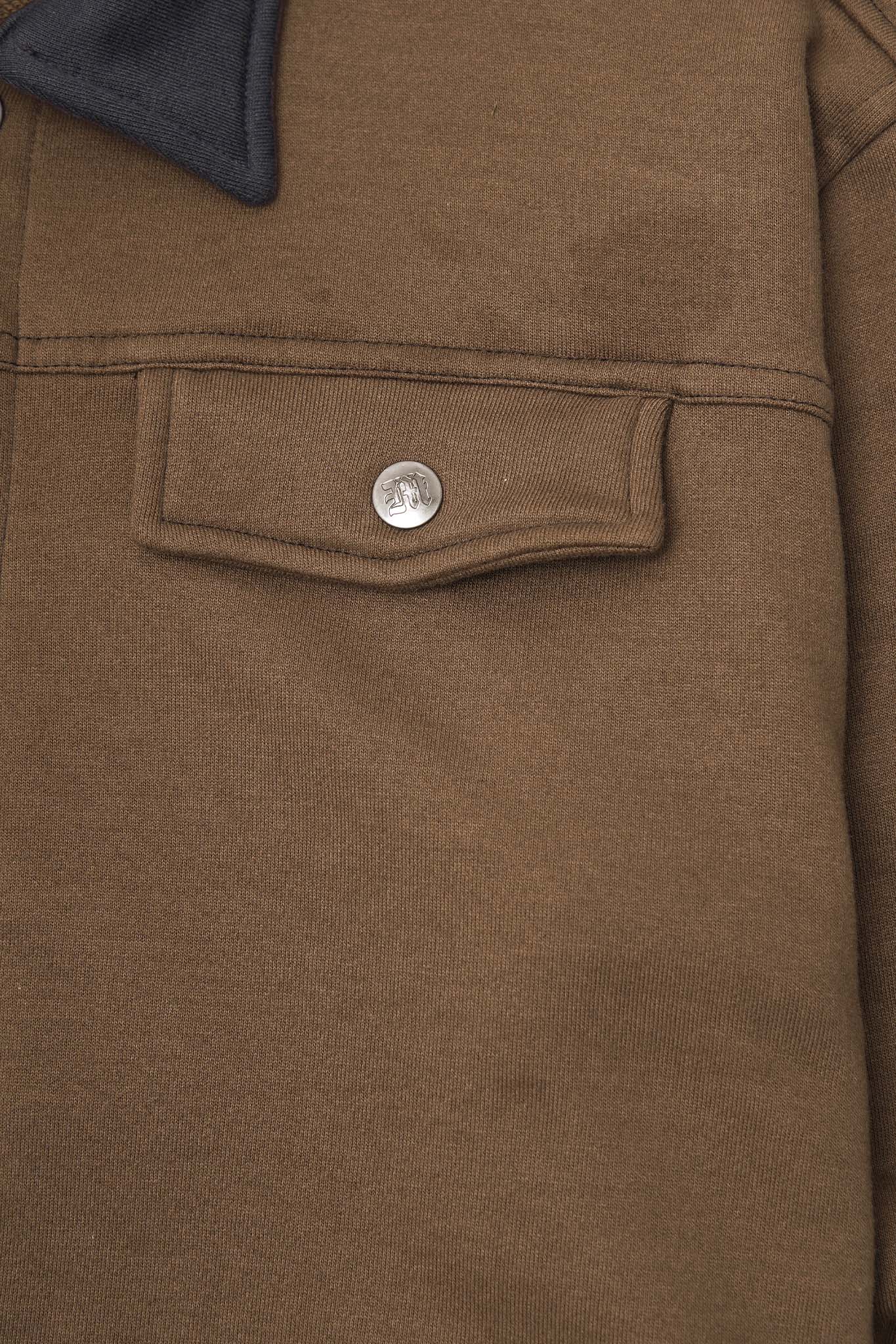 LOUNGE TRUCKER JACKET IN OLIVE DRAB - Image 5