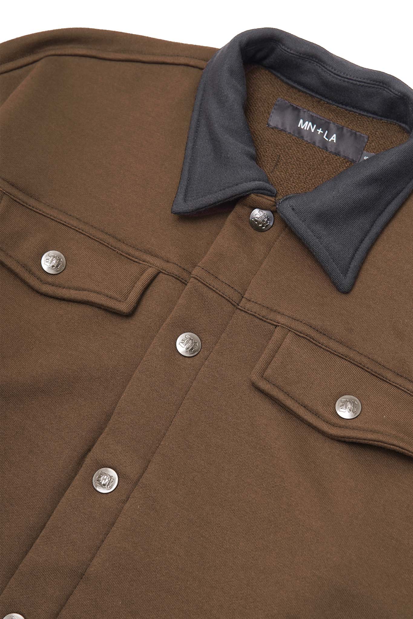 LOUNGE TRUCKER JACKET IN OLIVE DRAB - Image 6