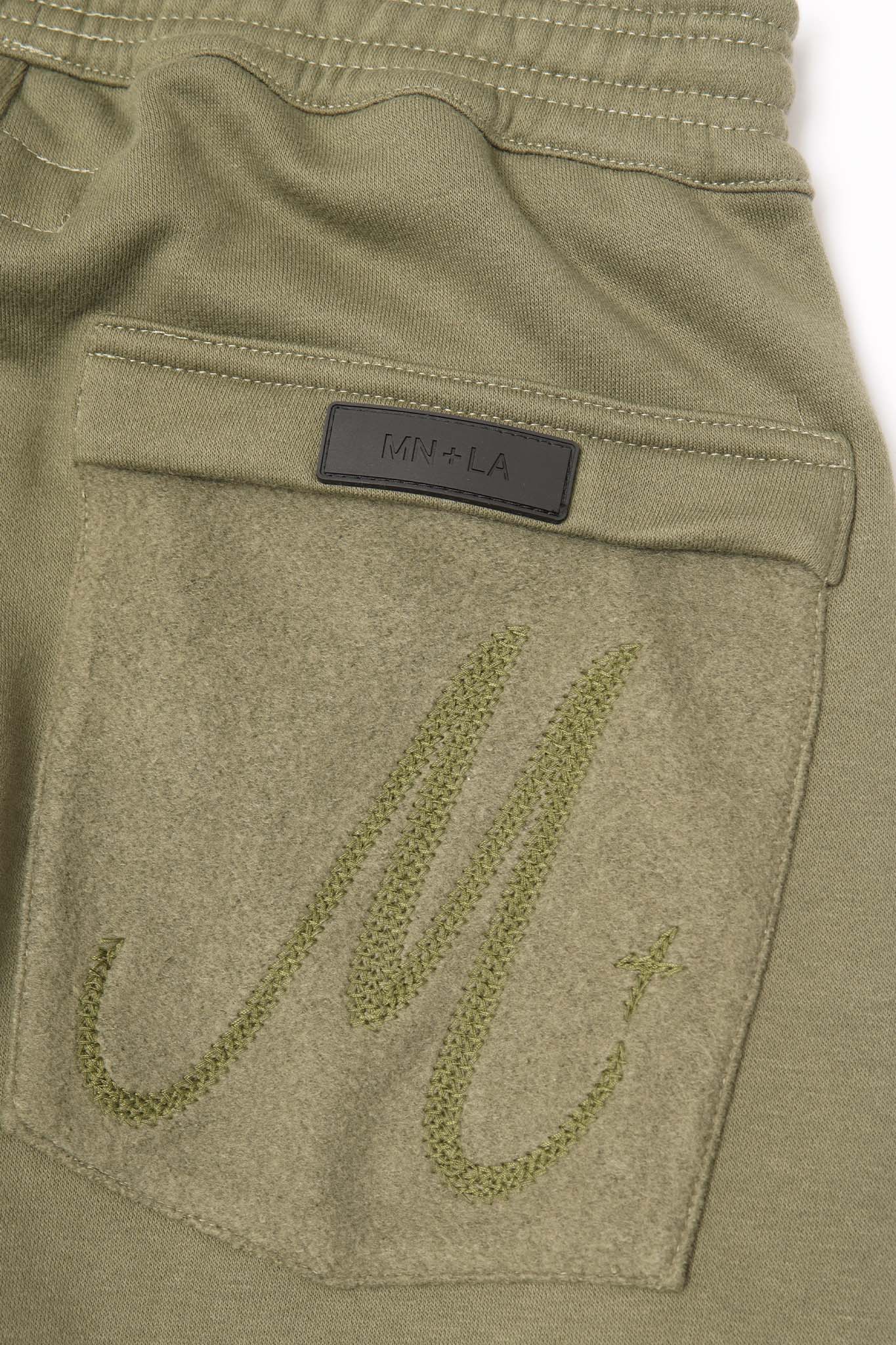 M+ BOOTCUT PANTS IN MOSS GREEN - Image 9