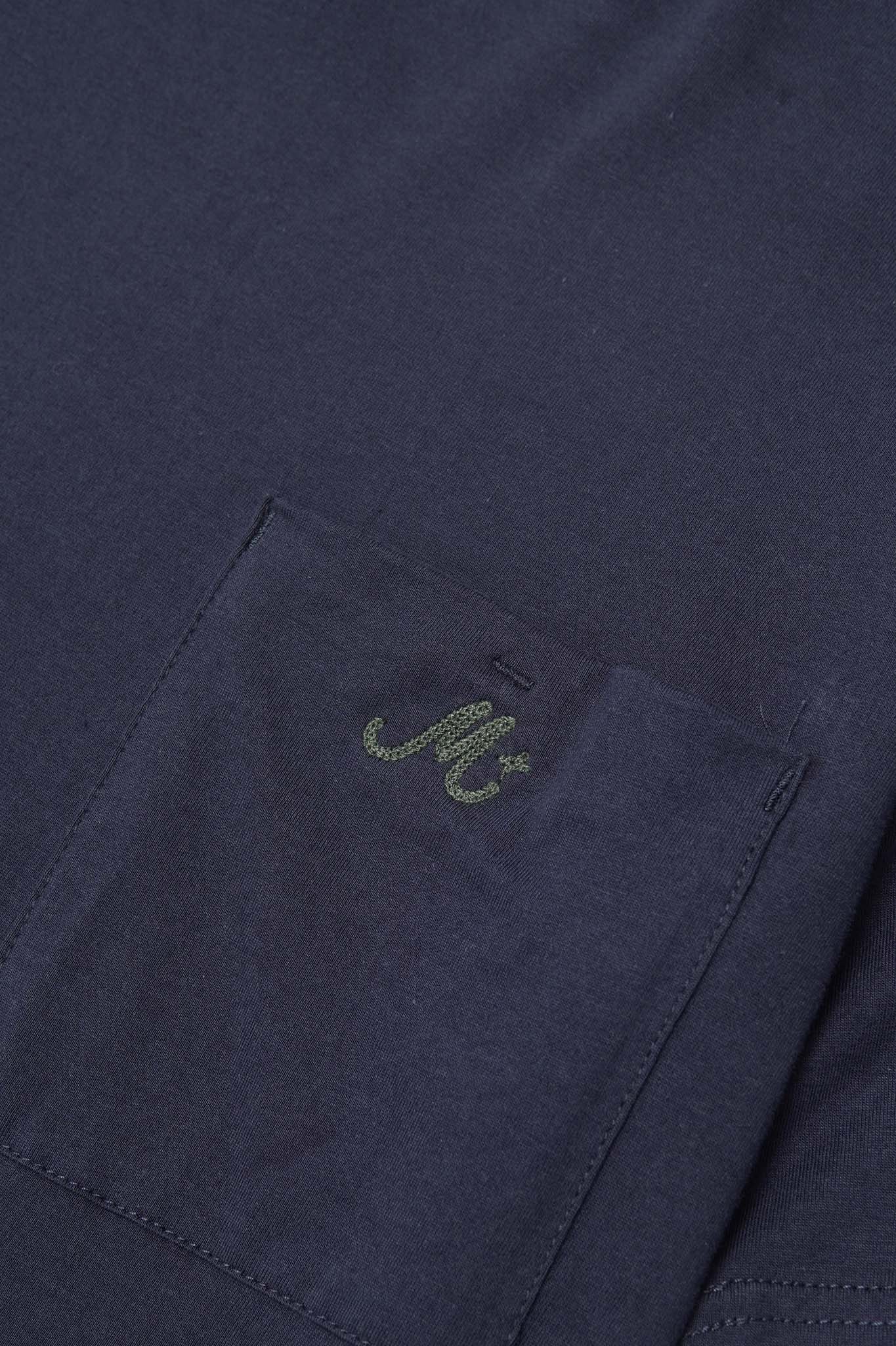 M+ CLASSIC POCKET LITE TEE IN NAVY - Image 3