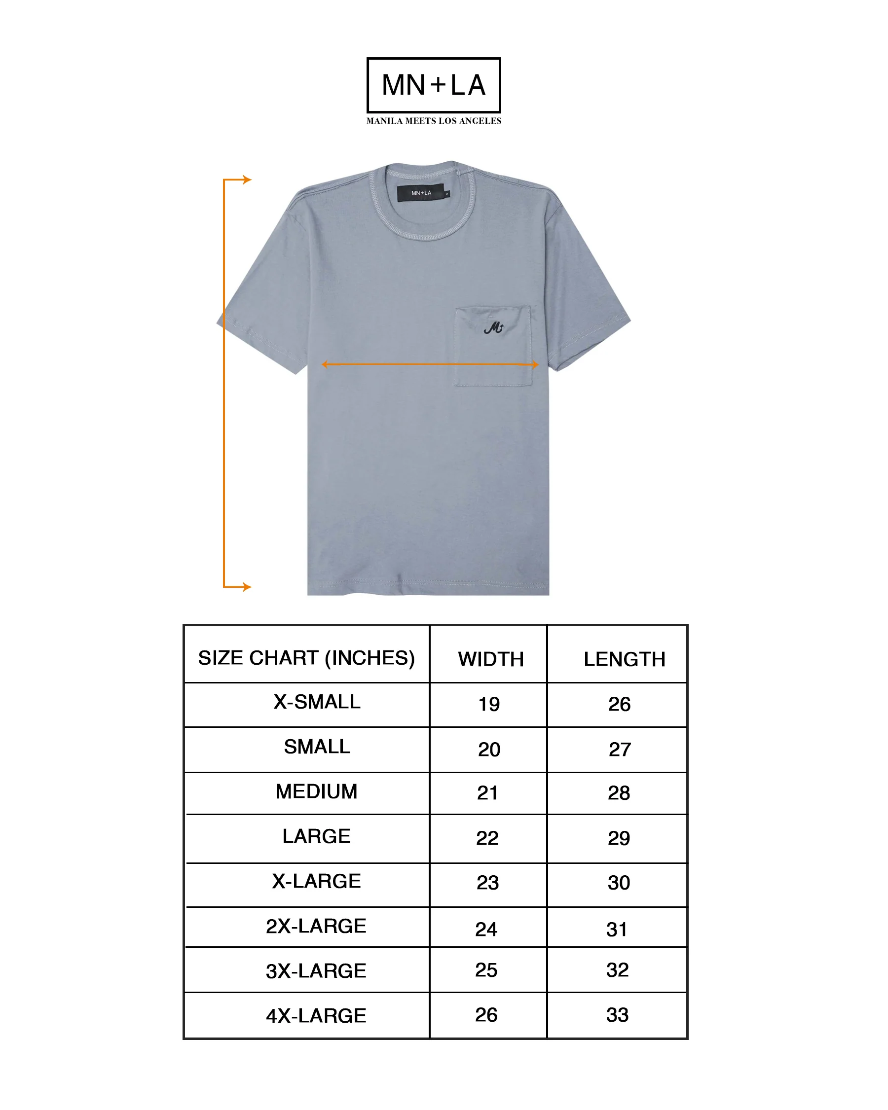M+ CLASSIC POCKET LITE TEE IN NAVY - Image 4