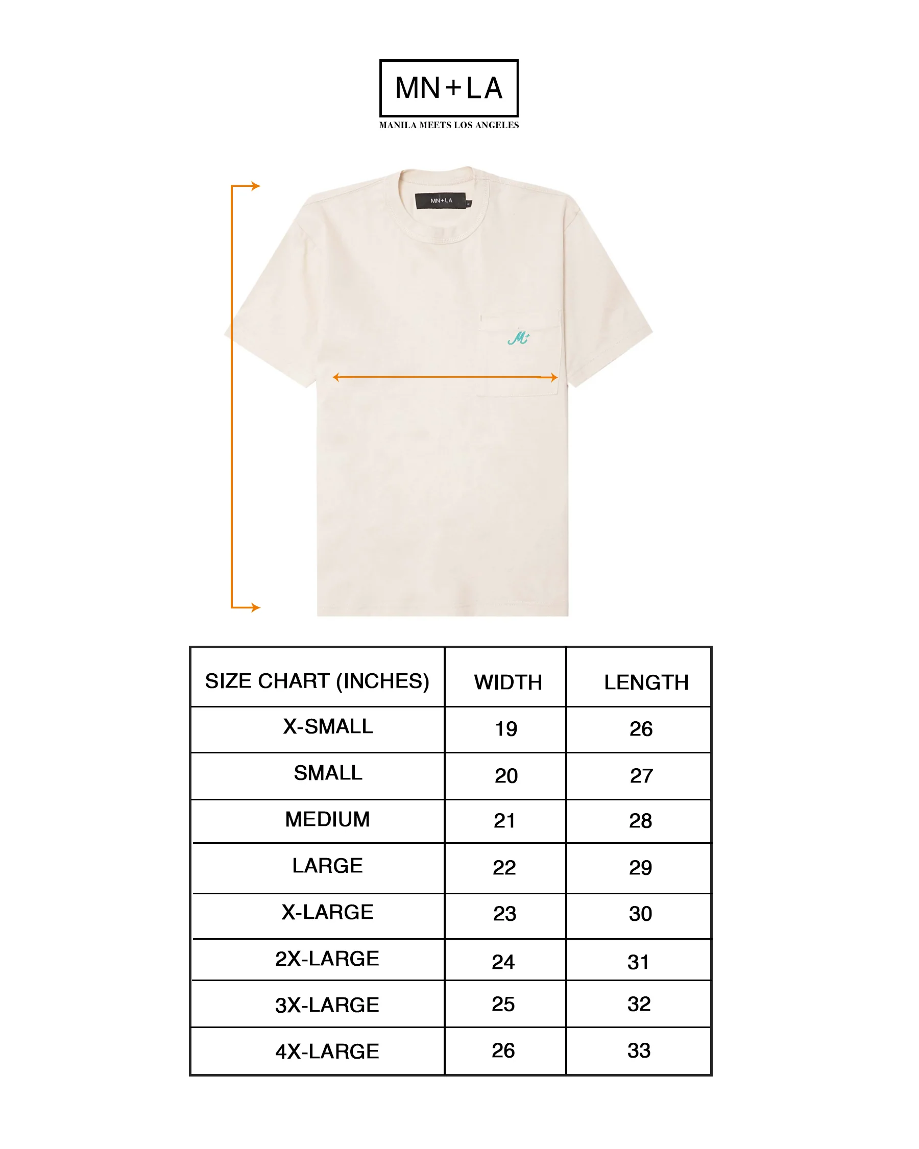 M+ CLASSIC POCKET LITE TEE IN OAT - Image 4