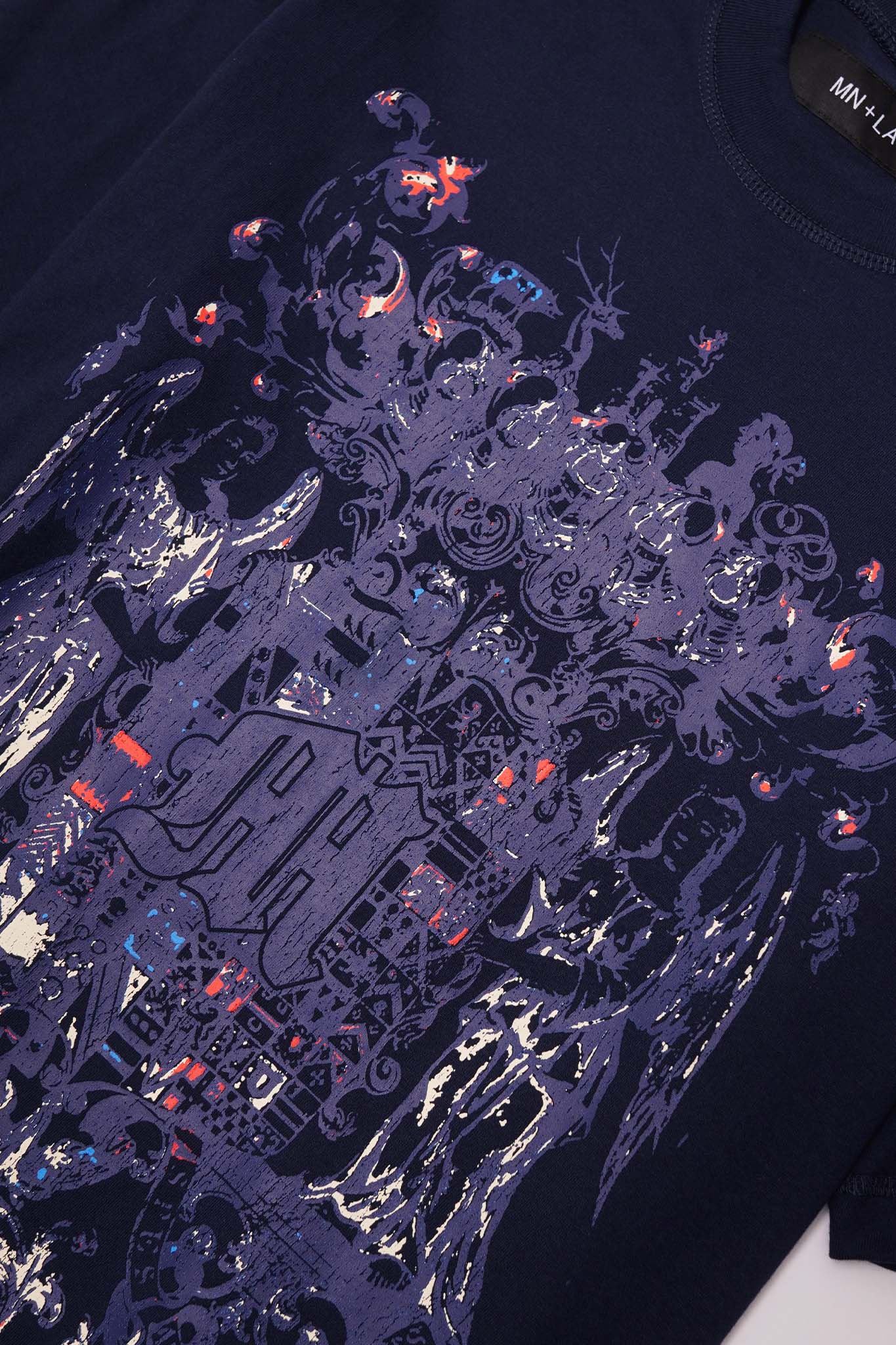 "M"$ DYNASTY" TEE IN NAVY - Image 7