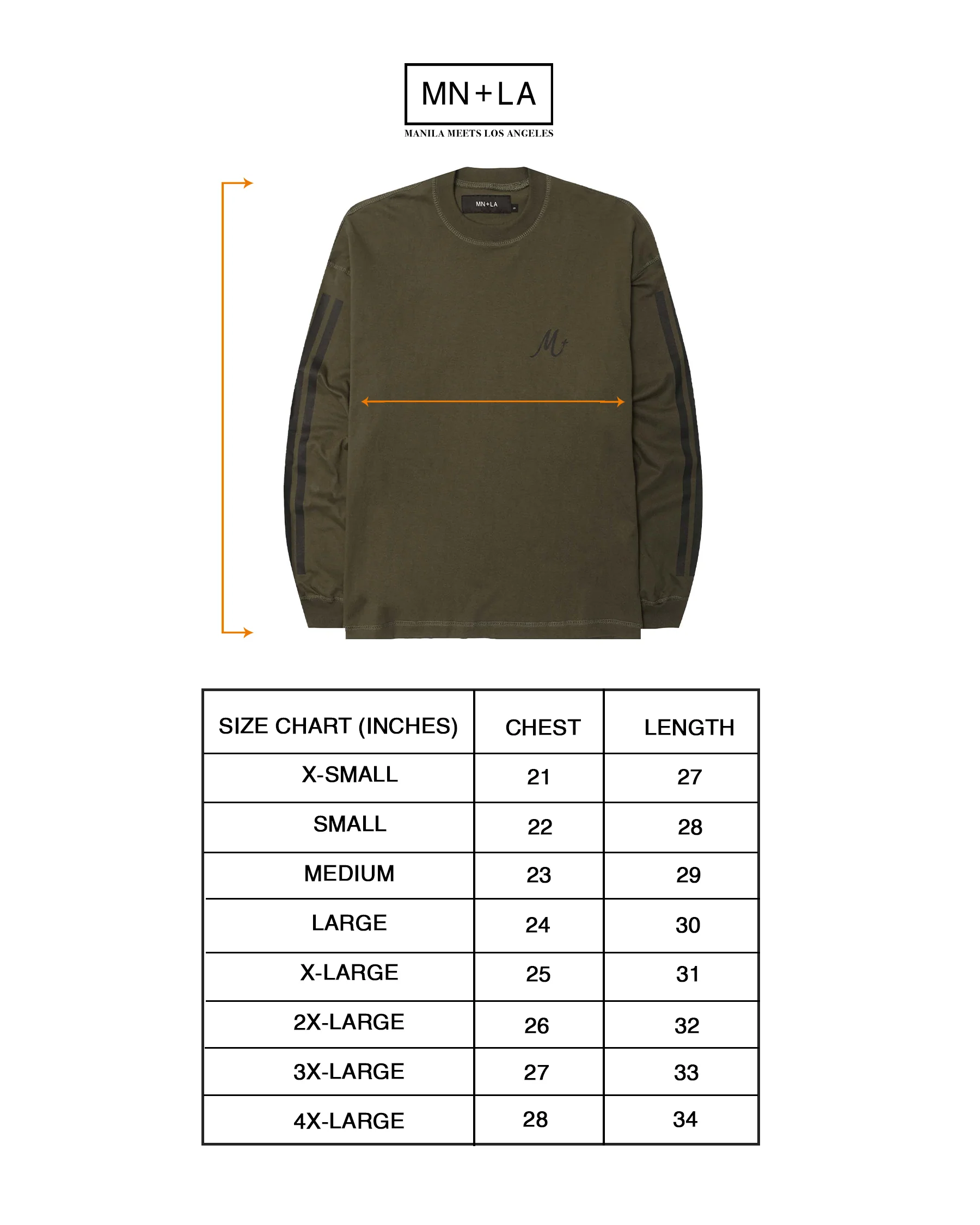 M+ LONGSLEEVE TEE IN OLIVE - Image 4