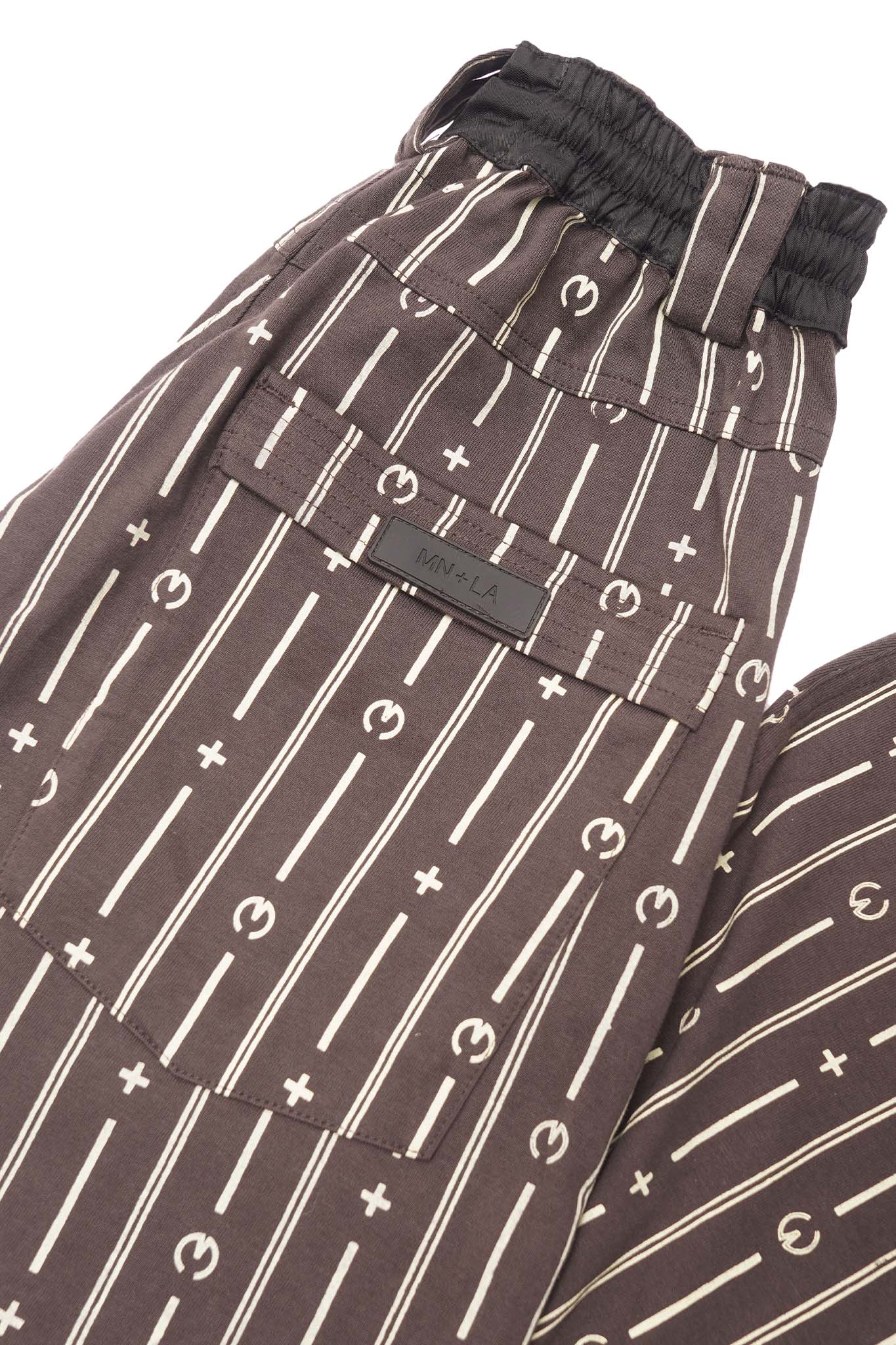 M+ PINSTRIPE OVERPOCKET PHAT PANTS IN CHARCOAL GREY - Image 10