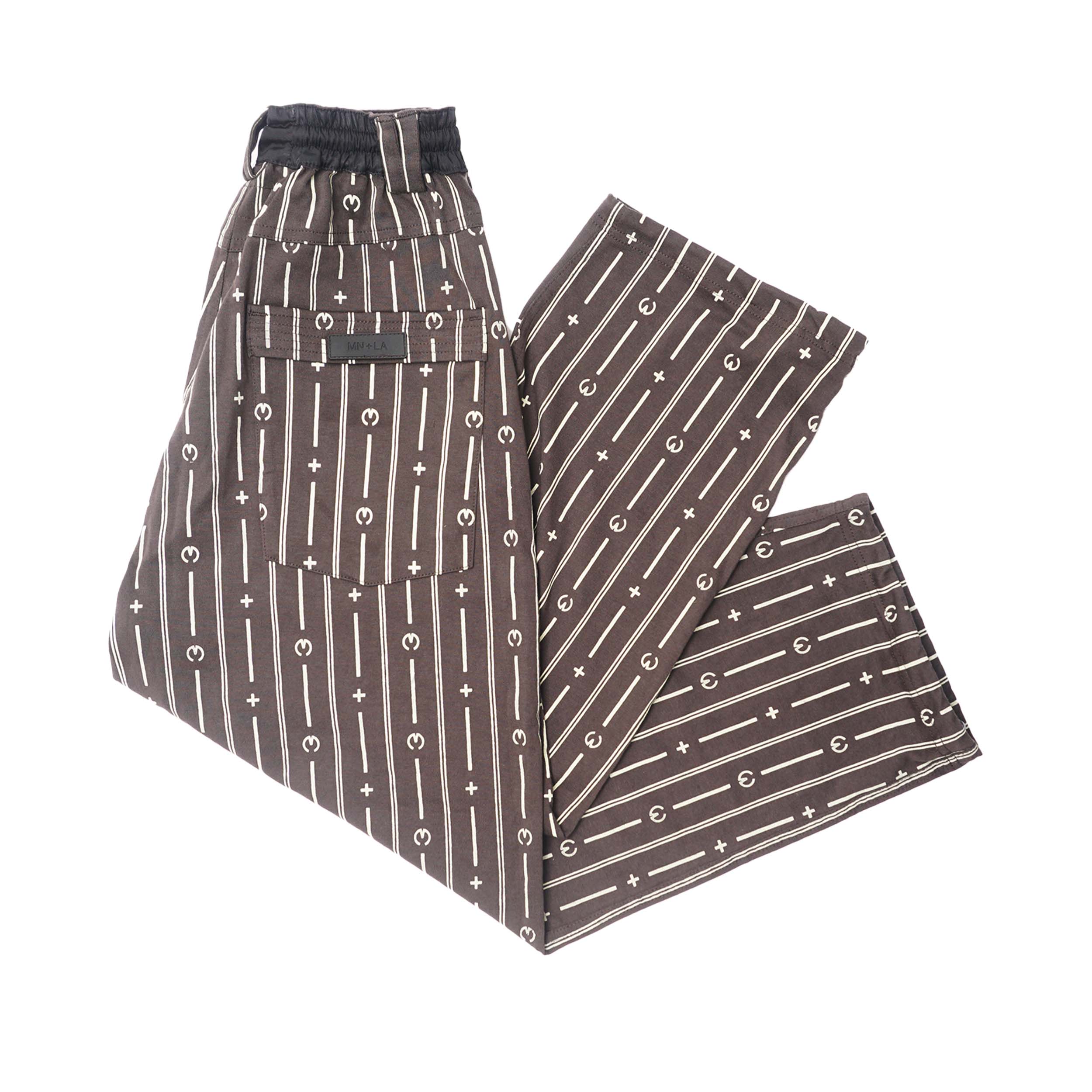 M+ PINSTRIPE OVERPOCKET PHAT PANTS IN CHARCOAL GREY - Image 3
