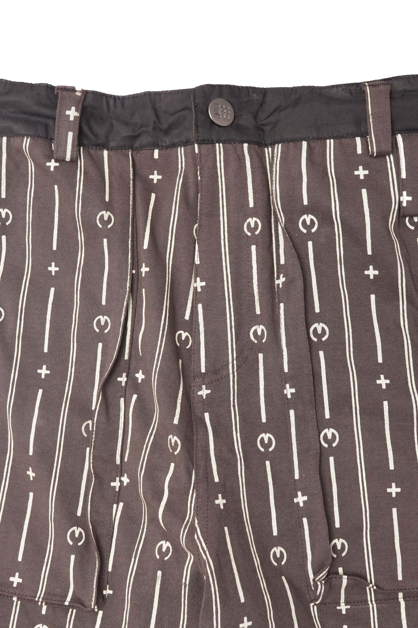 M+ PINSTRIPE OVERPOCKET PHAT PANTS IN CHARCOAL GREY - Image 5