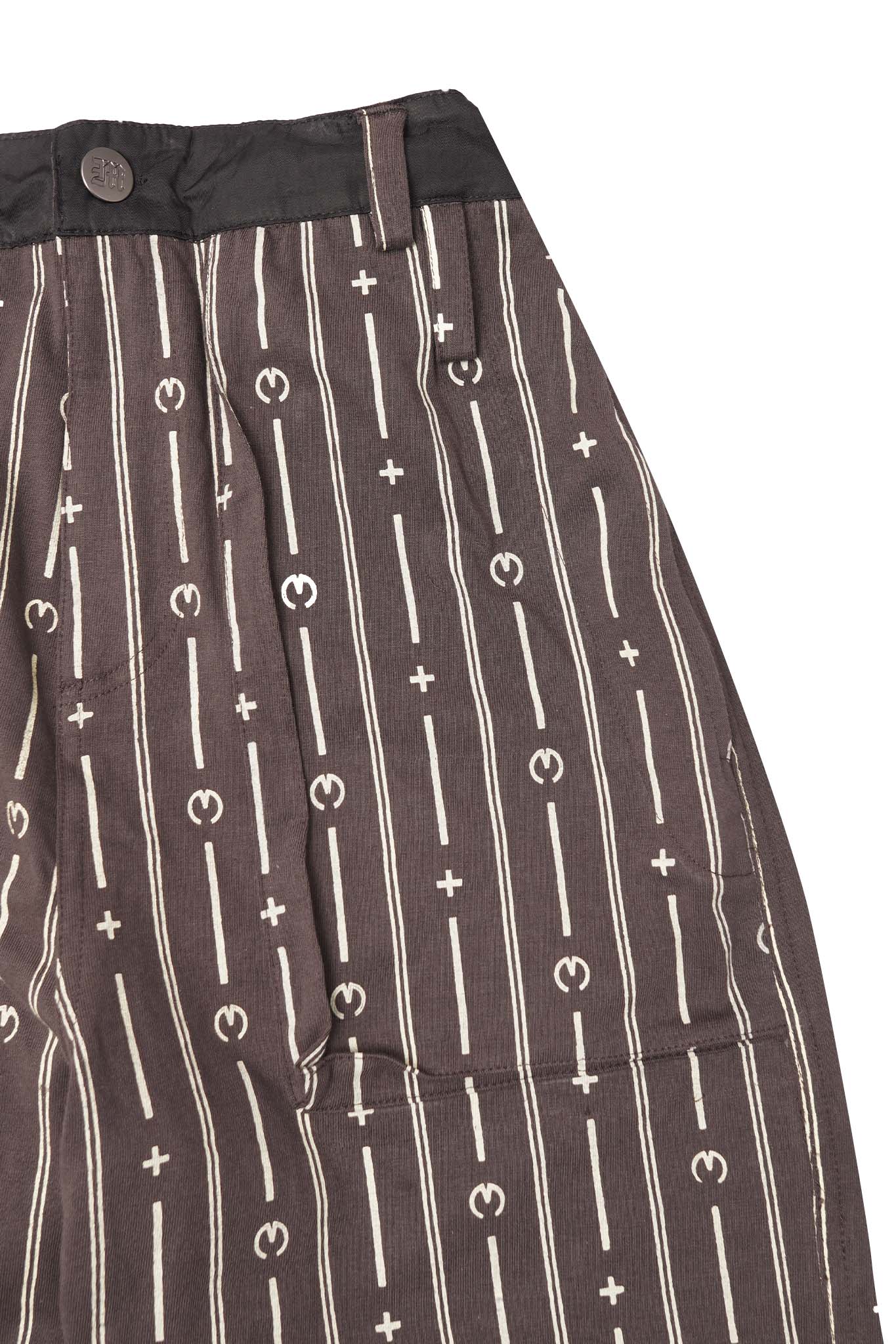 M+ PINSTRIPE OVERPOCKET PHAT PANTS IN CHARCOAL GREY - Image 6