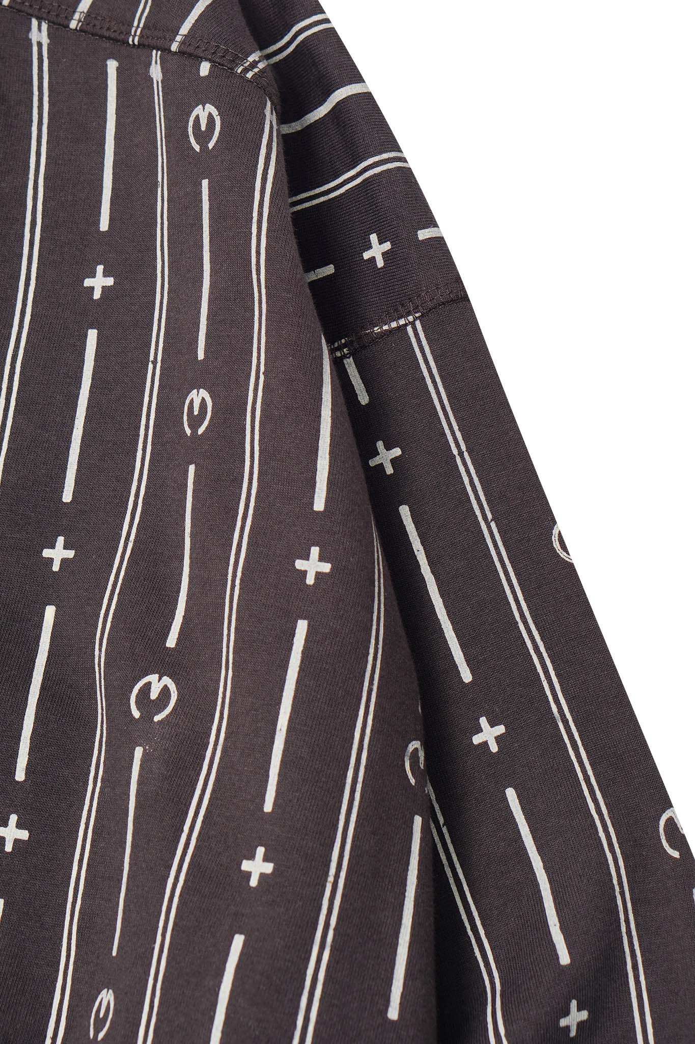 M+ PINSTRIPE SWEATSHIRT IN CHARCOAL GREY - Image 5