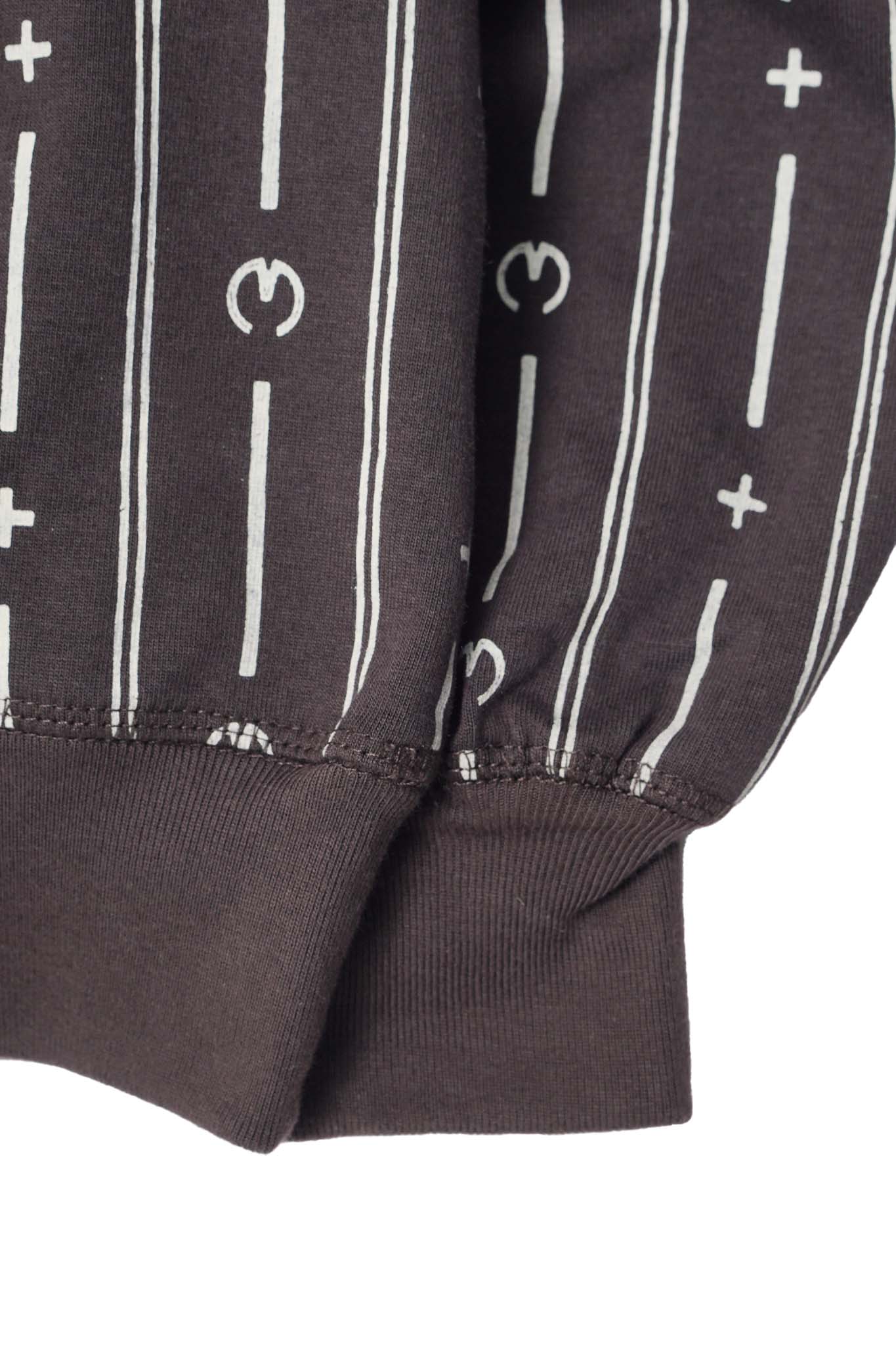 M+ PINSTRIPE SWEATSHIRT IN CHARCOAL GREY - Image 6