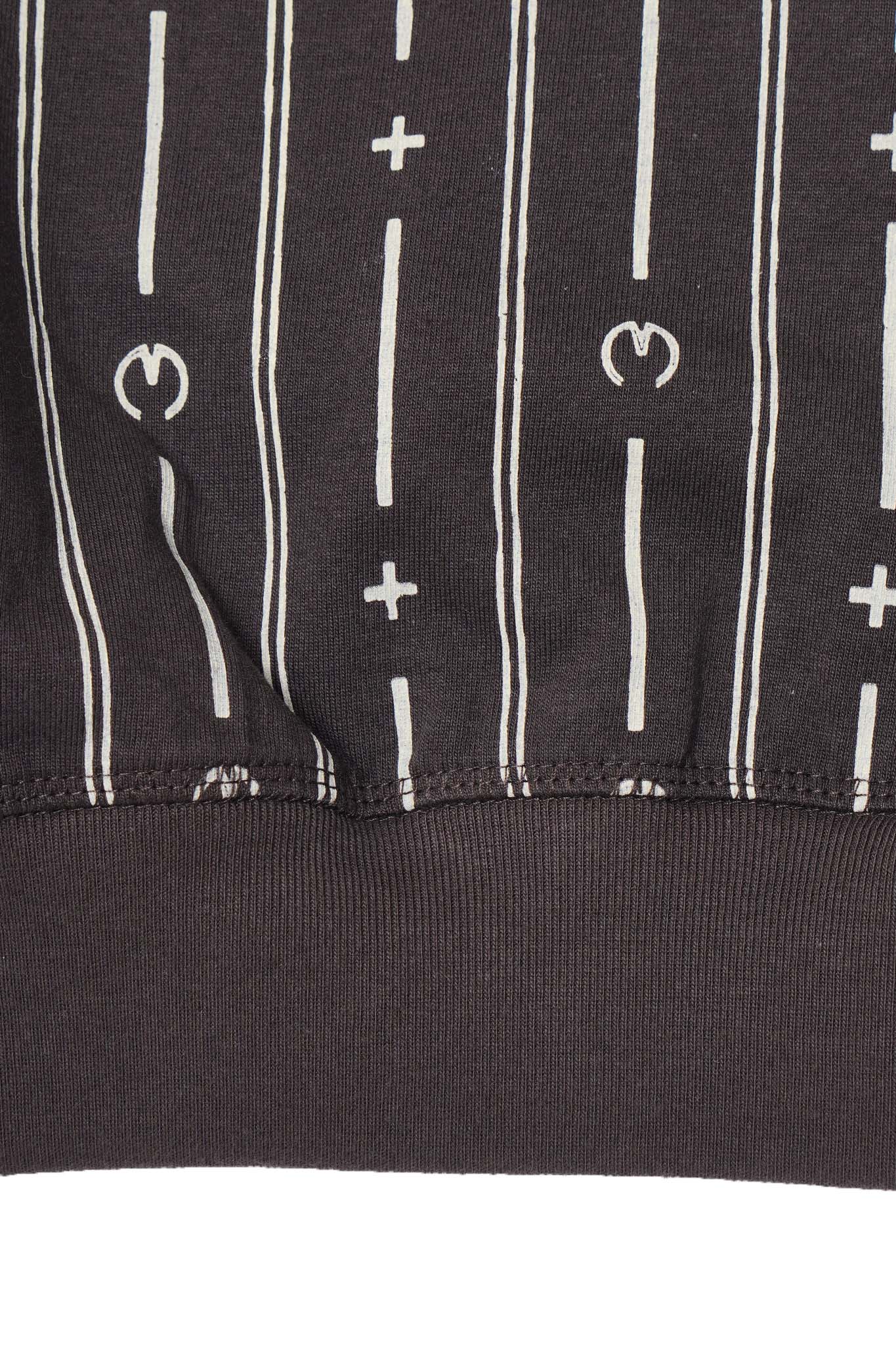 M+ PINSTRIPE SWEATSHIRT IN CHARCOAL GREY - Image 7